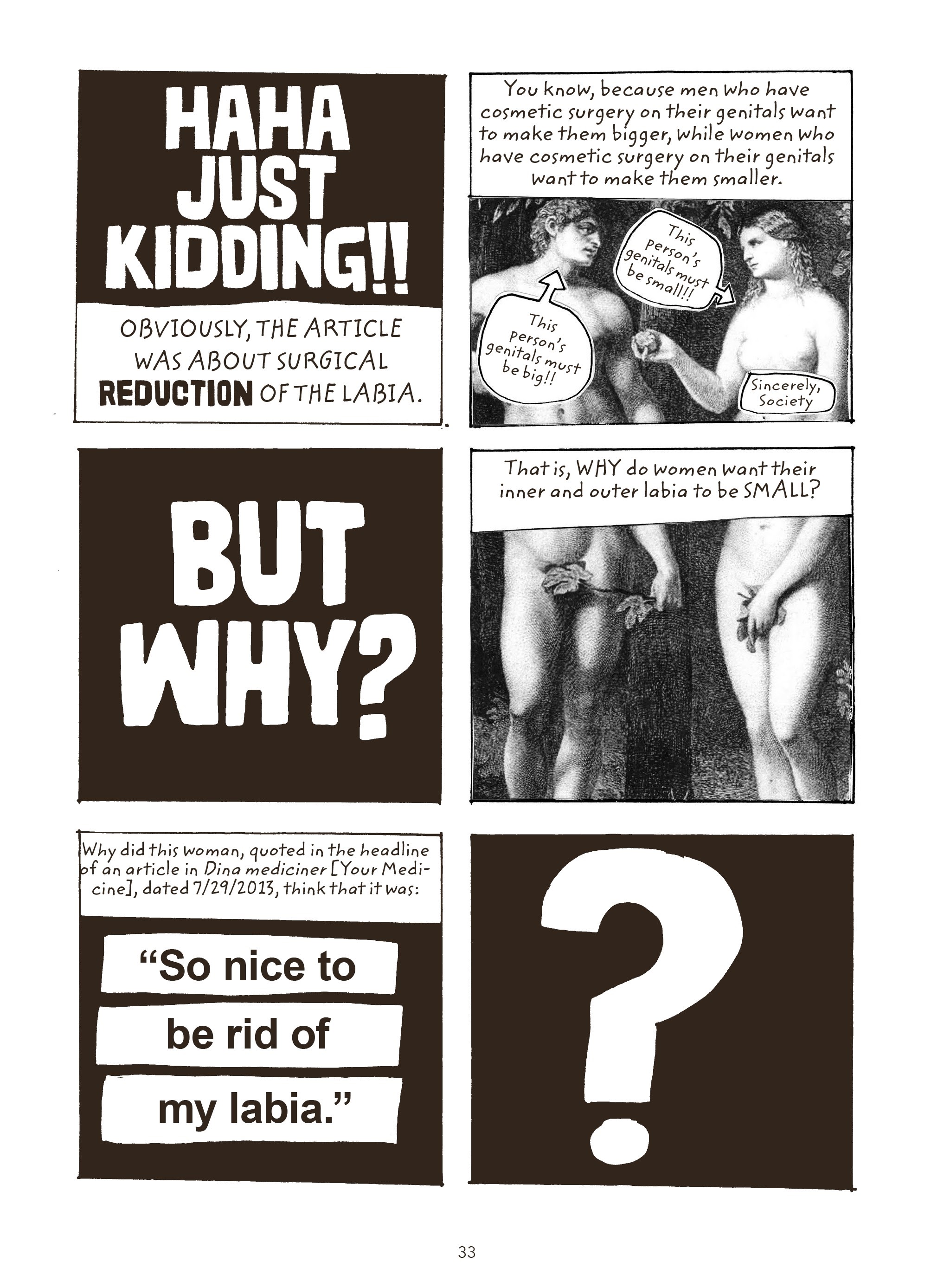 Read online Fruit of Knowledge: The Vulva Vs. The Patriarchy comic -  Issue # TPB - 33