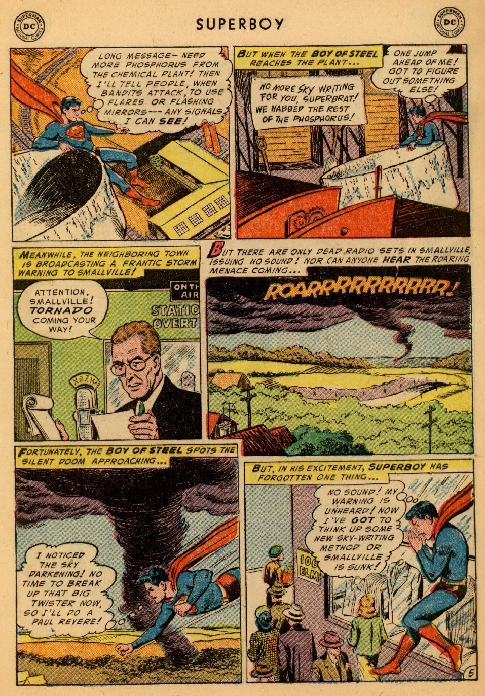 Read online Superboy (1949) comic -  Issue #32 - 6