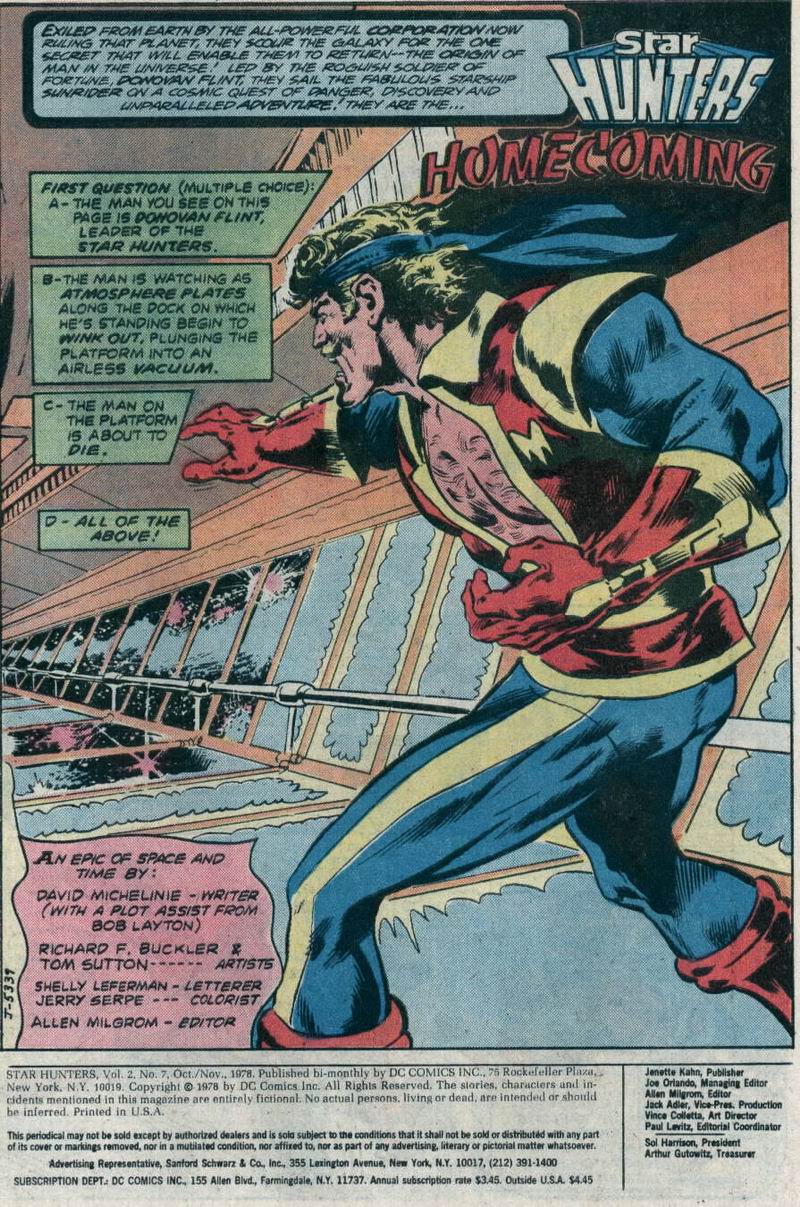 Read online Star Hunters comic -  Issue #7 - 2