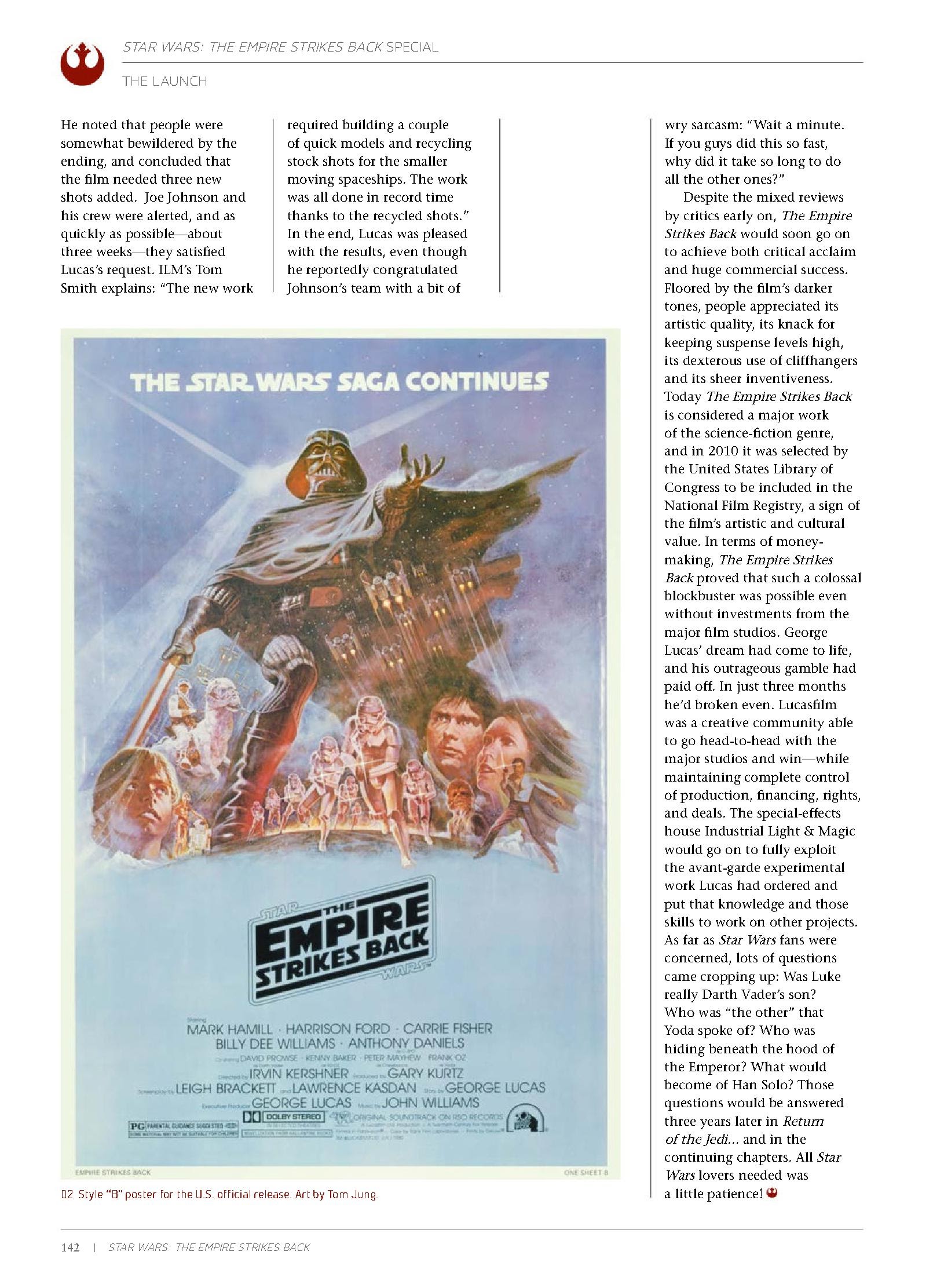 Read online Star Wars: The Empire Strikes Back: 40th Anniversary Special Book comic -  Issue # TPB - 144