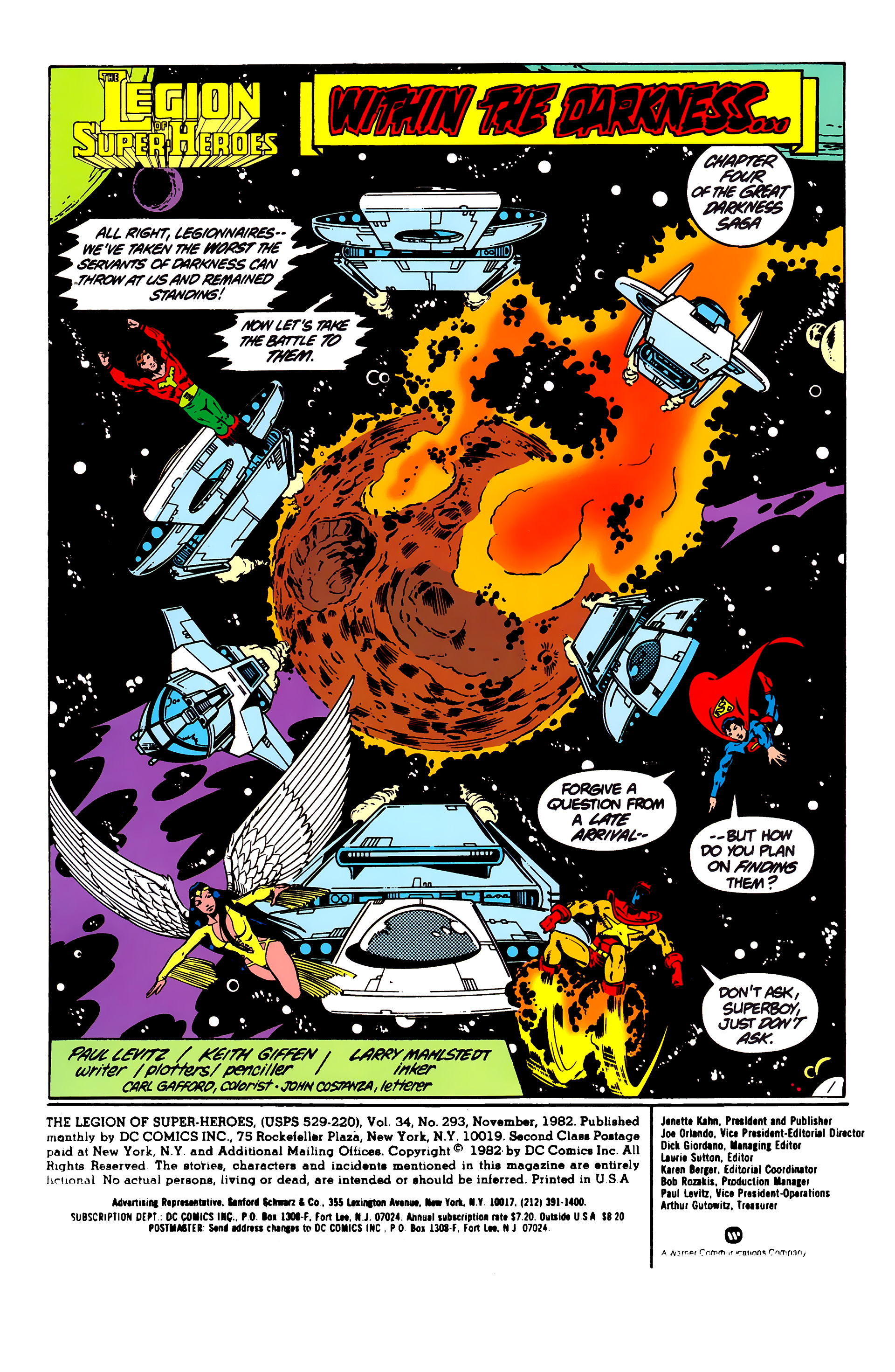 Read online Legion of Super-Heroes (1980) comic -  Issue #293 - 2