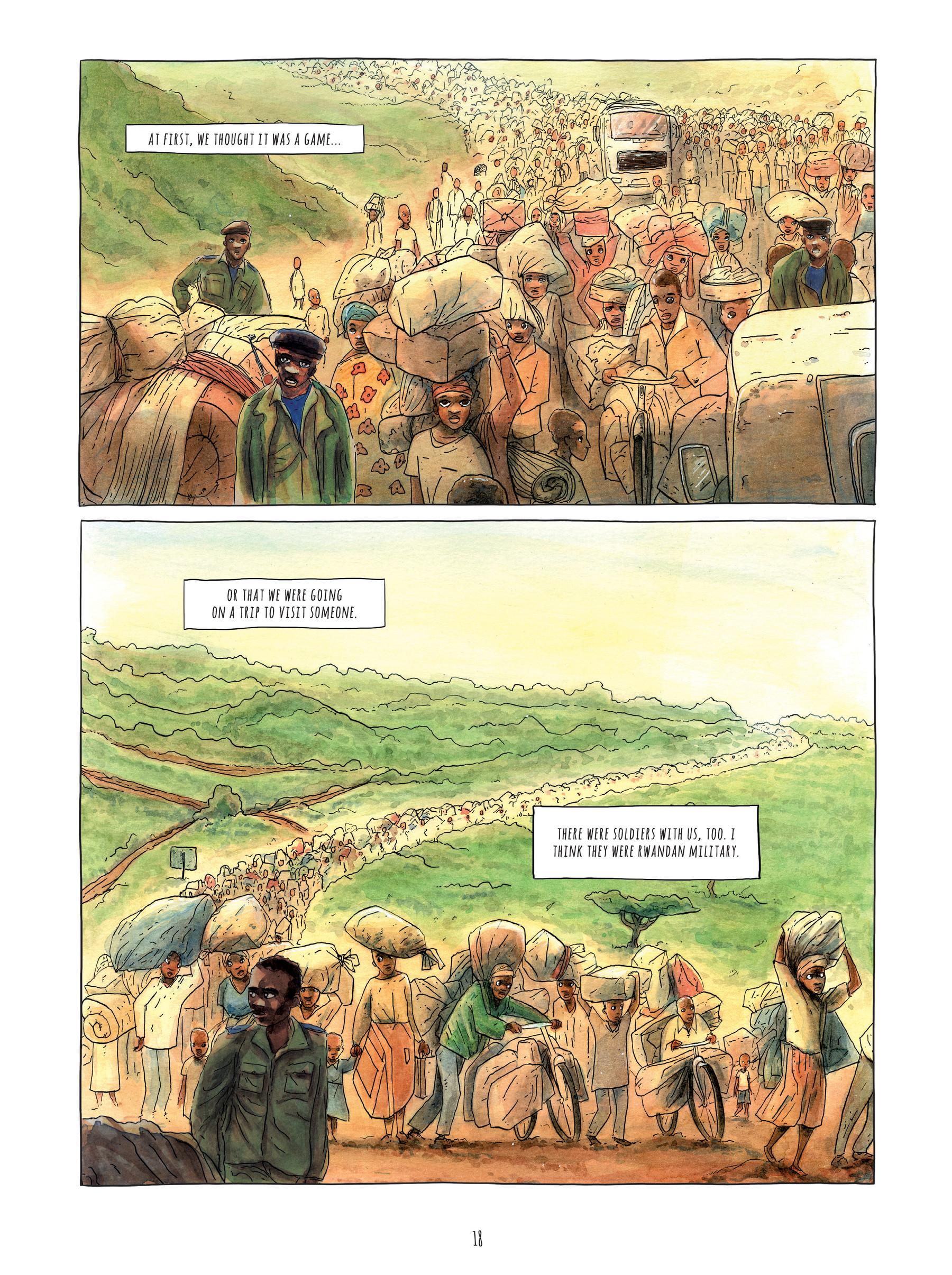 Read online Alice on the Run: One Child's Journey Through the Rwandan Civil War comic -  Issue # TPB - 17
