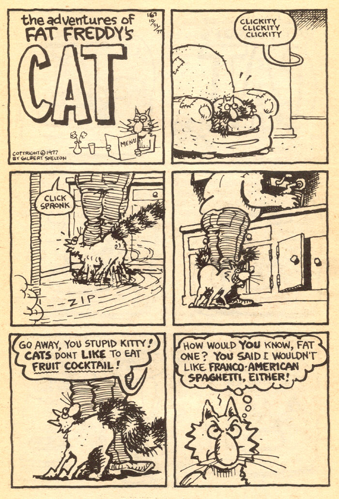 Read online Adventures of Fat Freddy's Cat comic -  Issue #4 - 21
