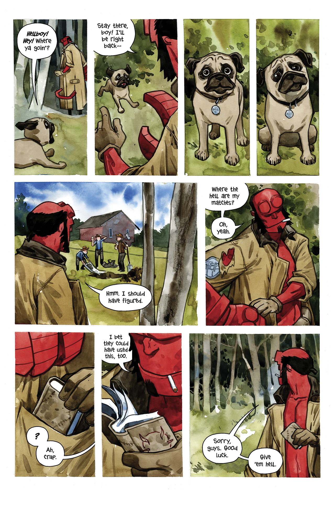 Read online Hellboy/Beasts of Burden: Sacrifice comic -  Issue # Full - 26