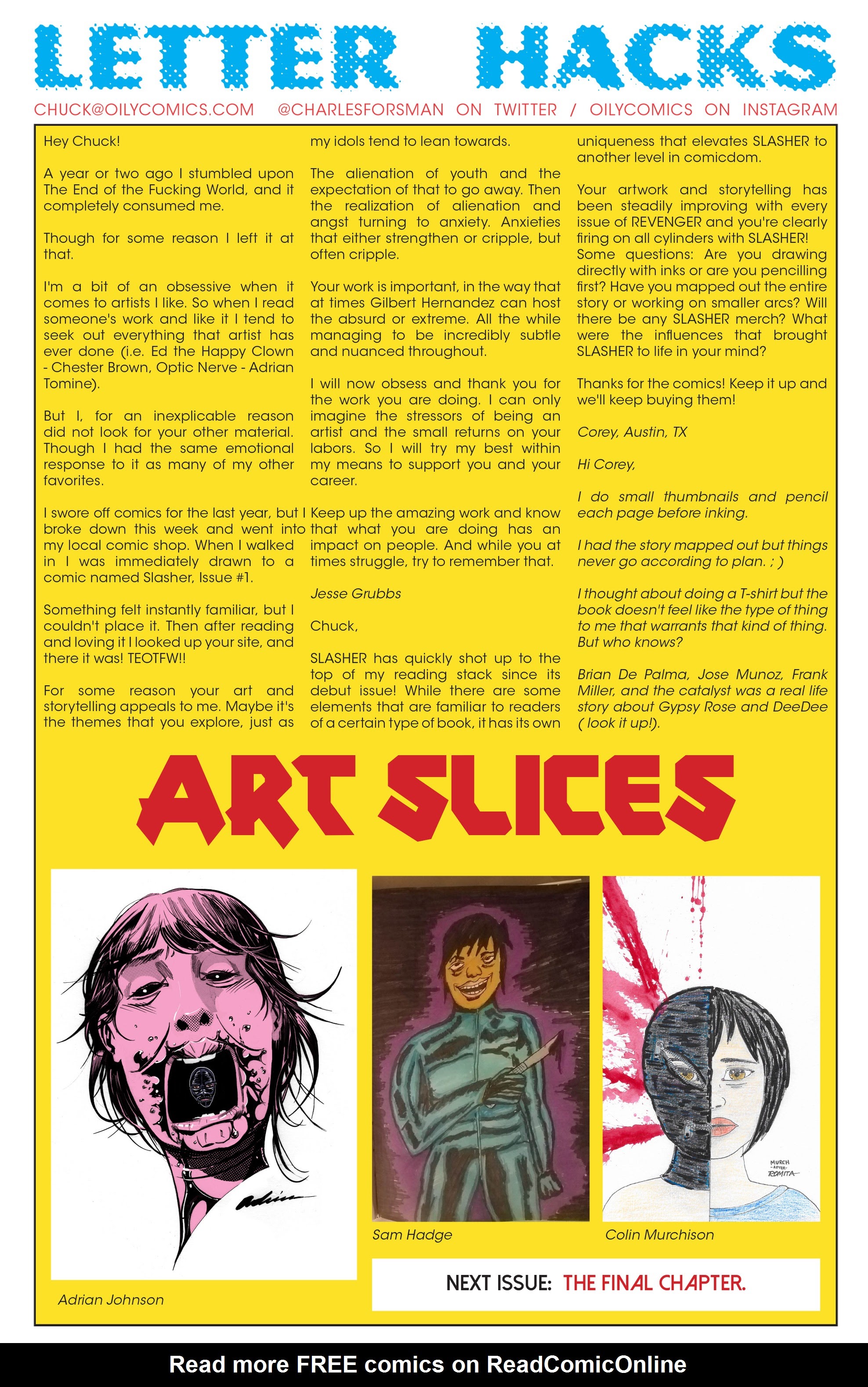 Read online Slasher comic -  Issue #4 - 27
