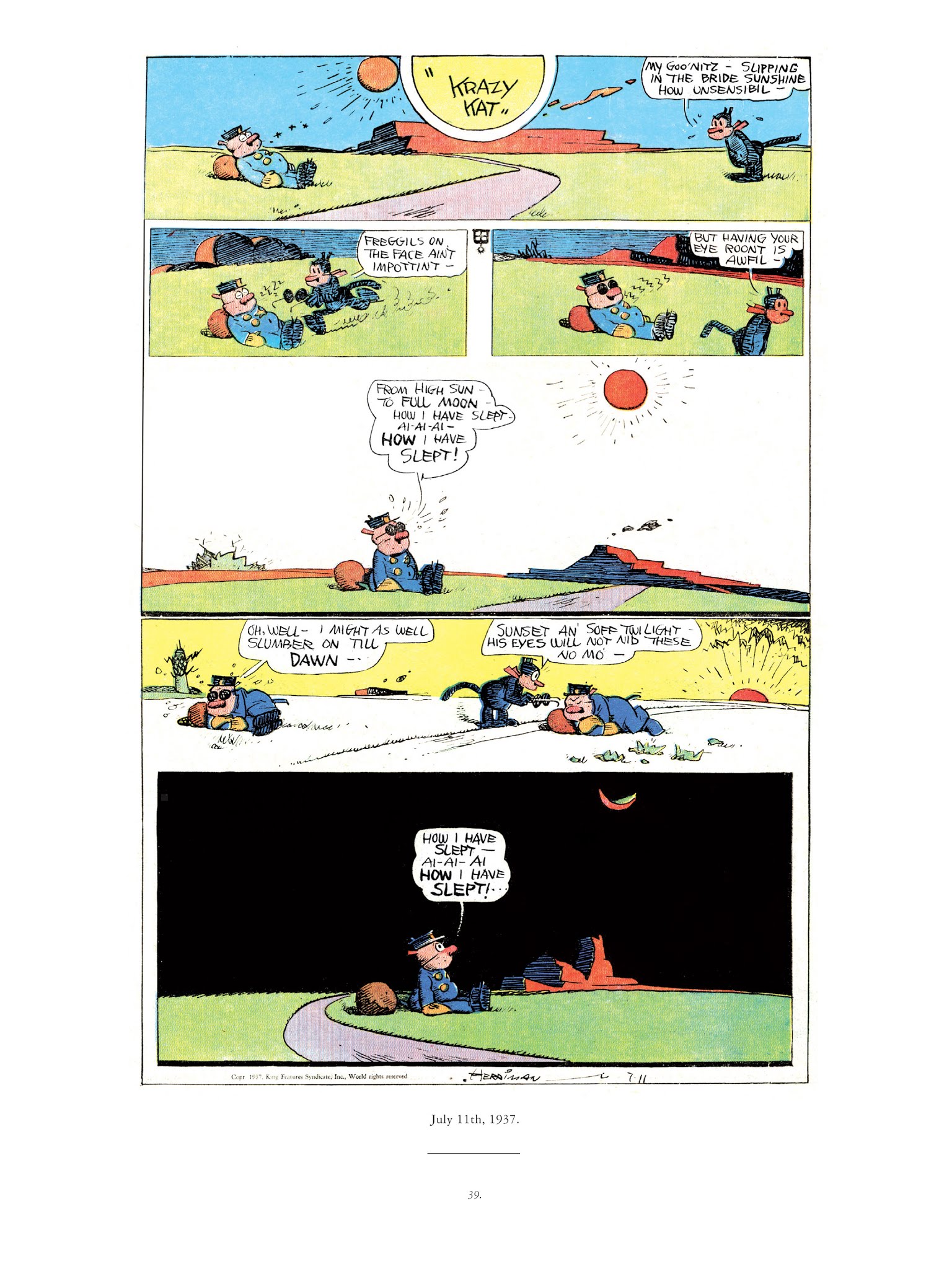 Read online Krazy & Ignatz comic -  Issue # TPB 10 - 37