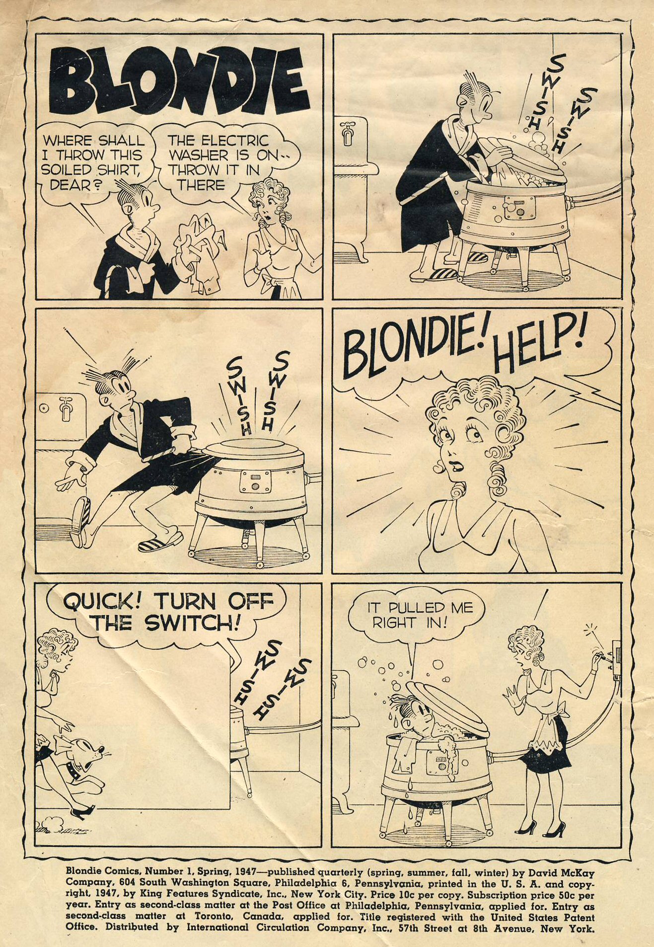 Read online Blondie Comics (1947) comic -  Issue #1 - 2