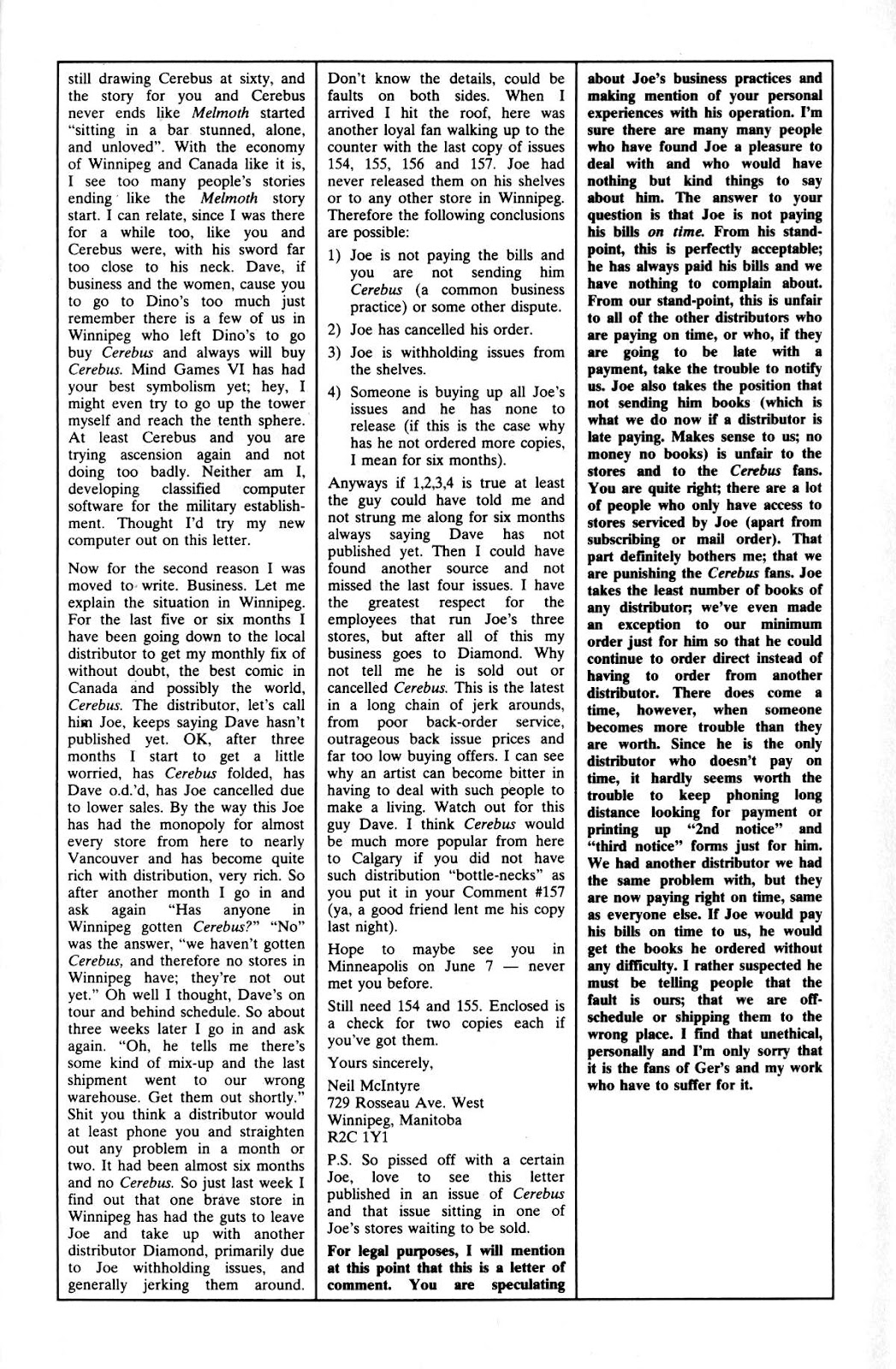 Cerebus Issue #159 #158 - English 27 Cerebus Issue #159 #158 - English 27