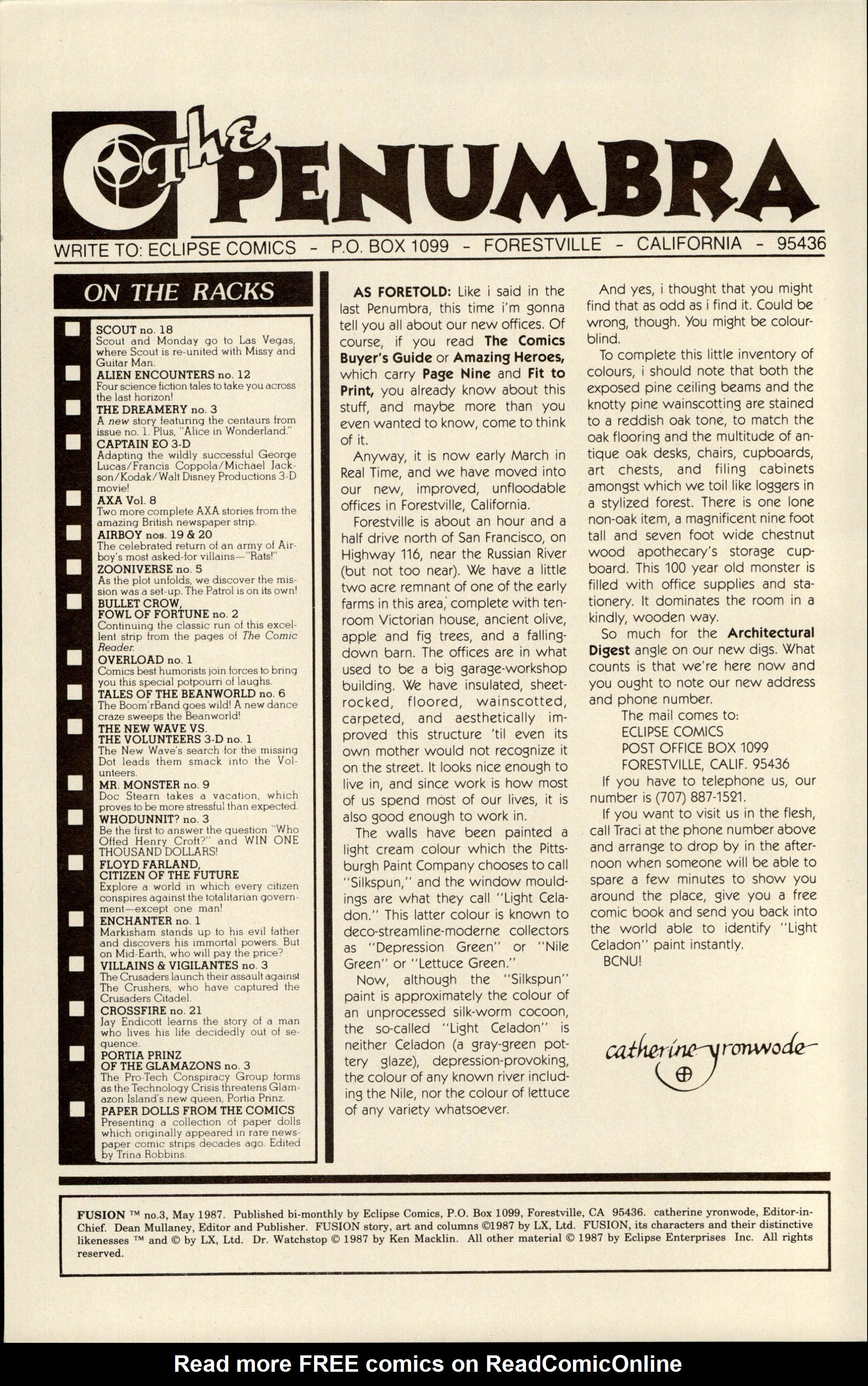 Read online Fusion (1987) comic -  Issue #3 - 2