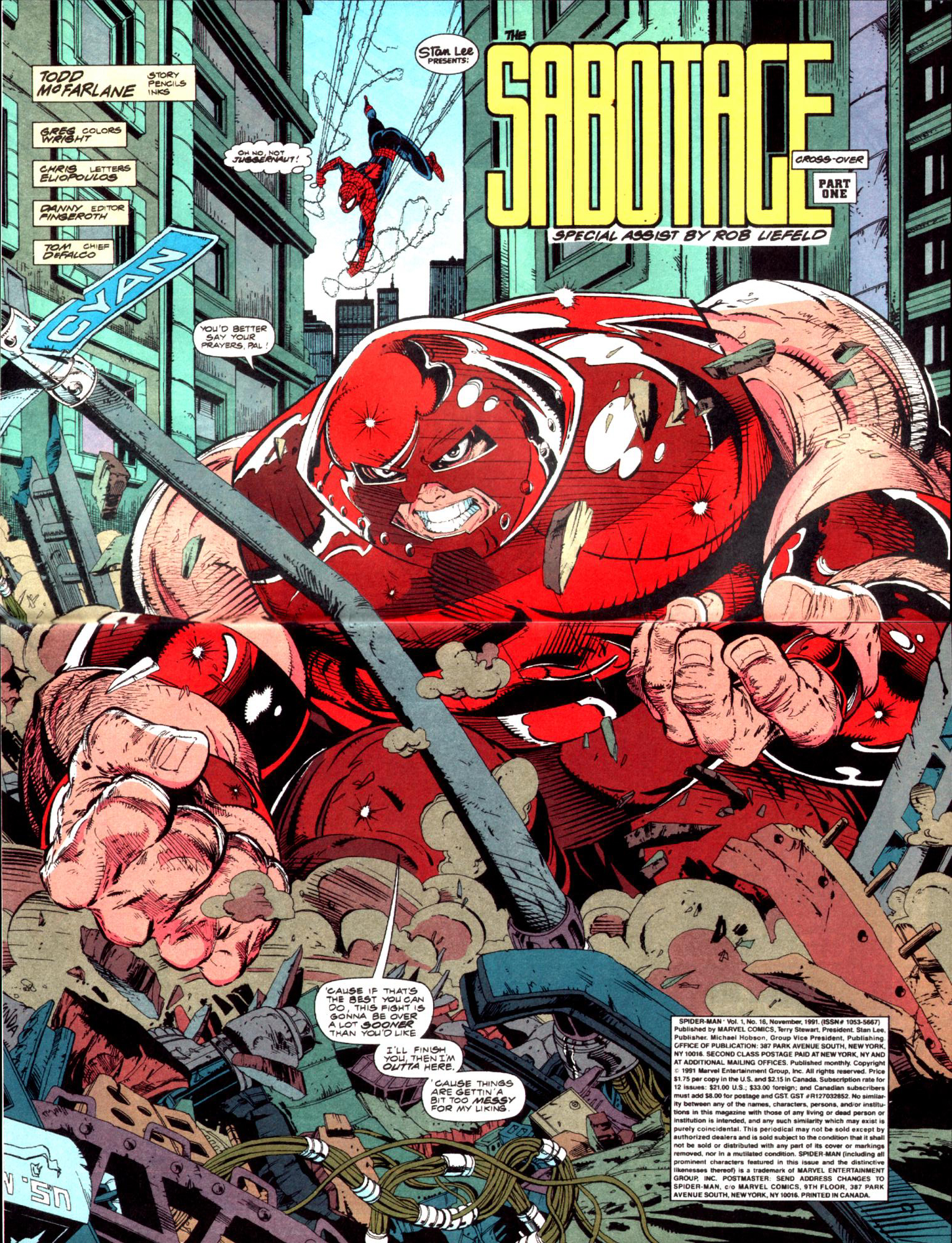 Read online Spider-Man (1990) comic -  Issue #16 - The Sabotage Part 1 - 3