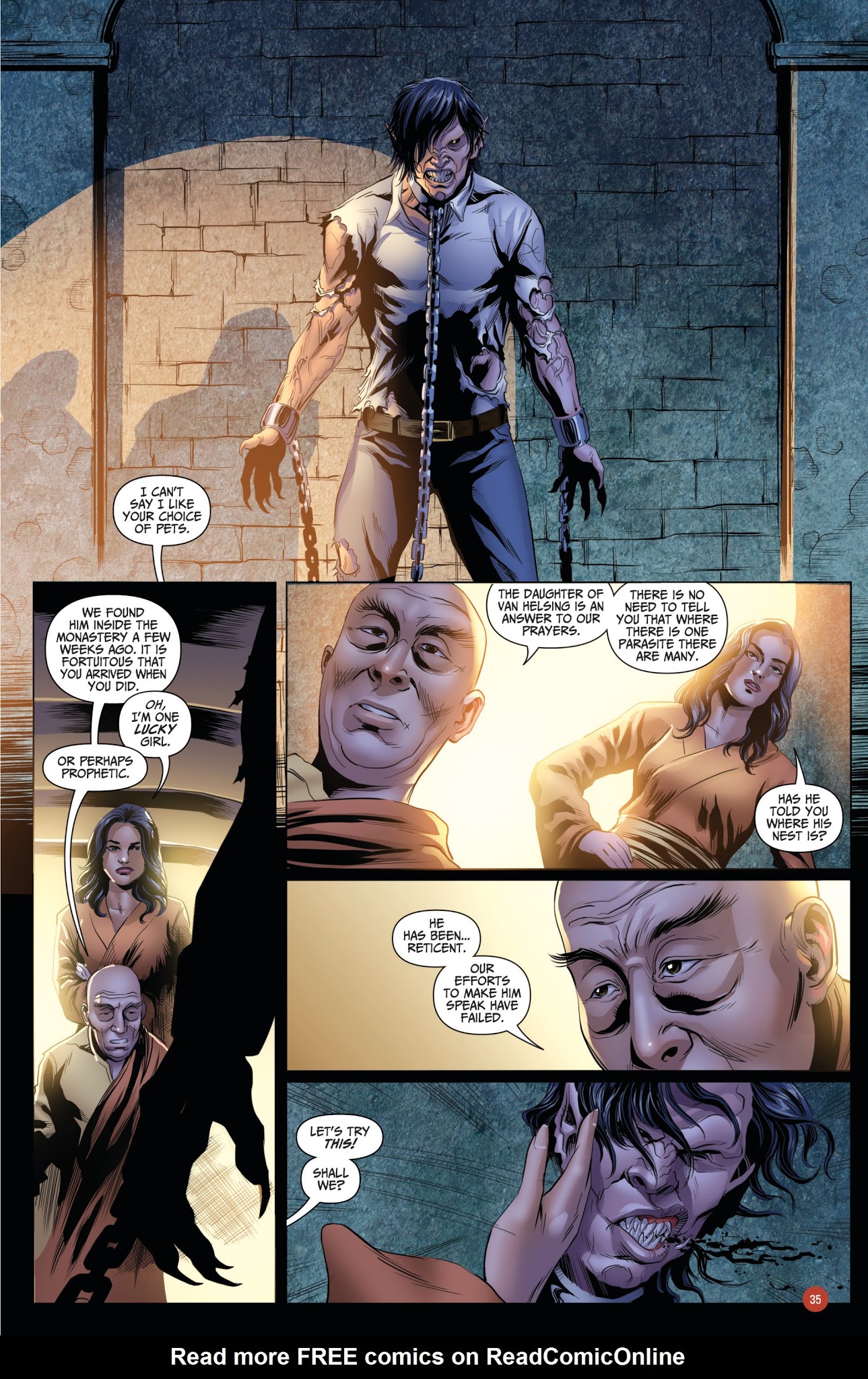 Read online Van Helsing vs. Werewolf comic -  Issue # _TPB 1 - 36