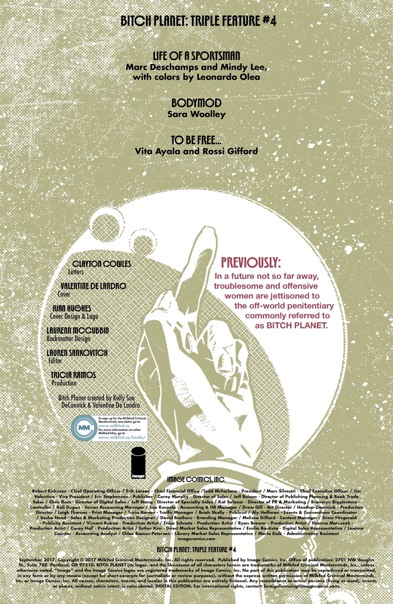 Read online Bitch Planet: Triple Feature comic -  Issue #4 - 2