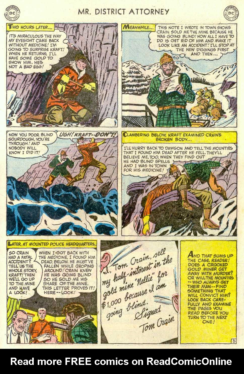 Read online Mr. District Attorney comic -  Issue #25 - 27