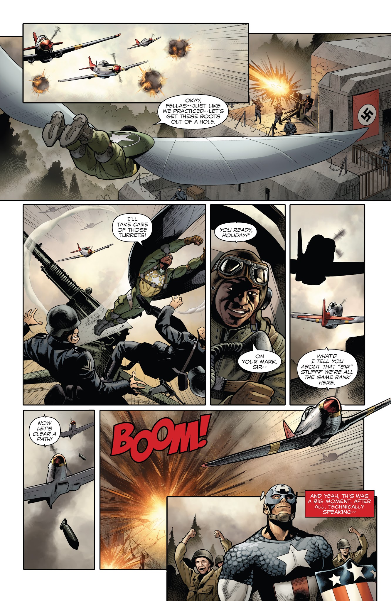 Read online Generations: Sam Wilson Captain America & Steve Rogers Captain America comic -  Issue # Full - 10