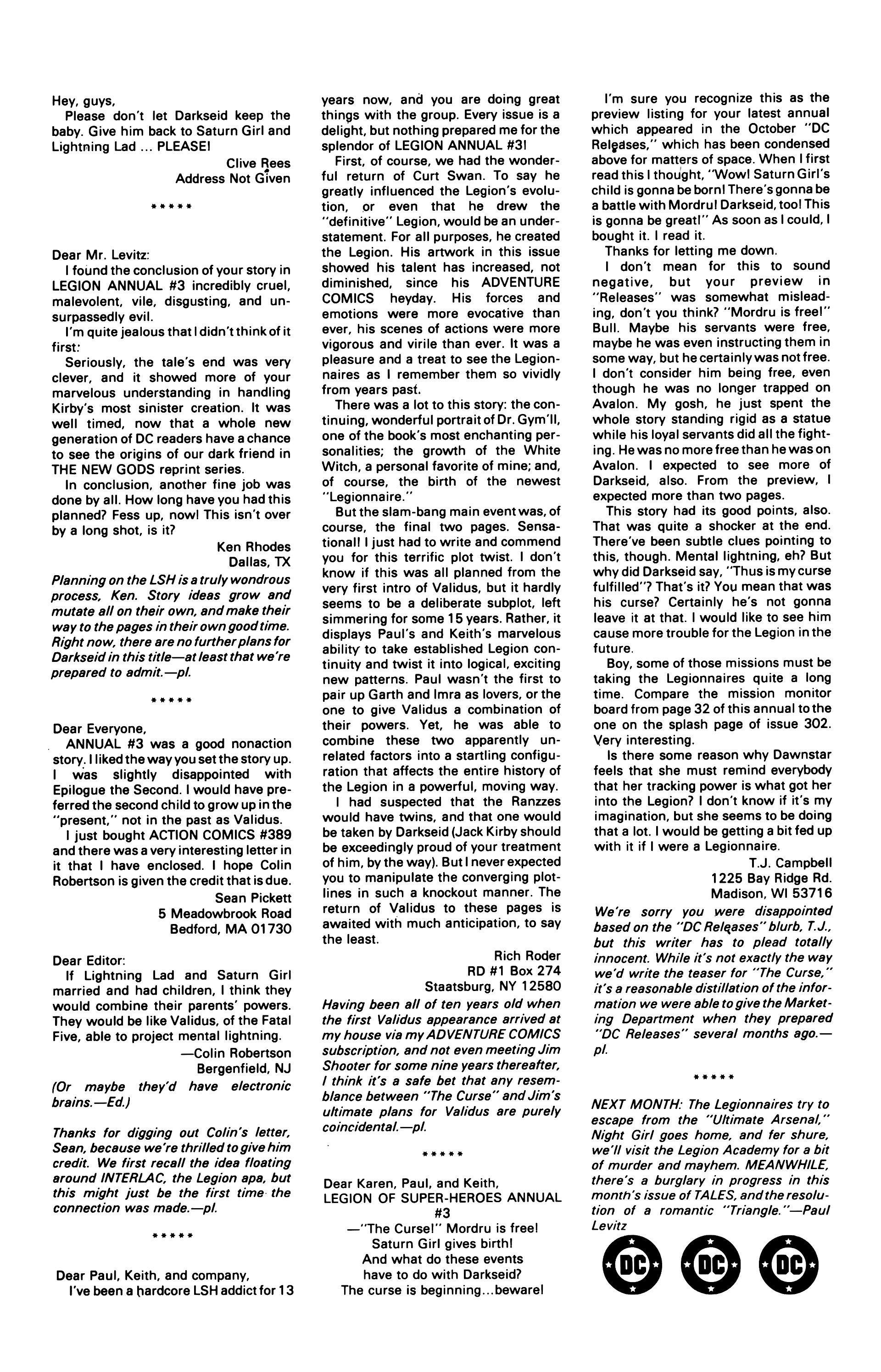 Read online Legion of Super-Heroes (1984) comic -  Issue #7 - 27