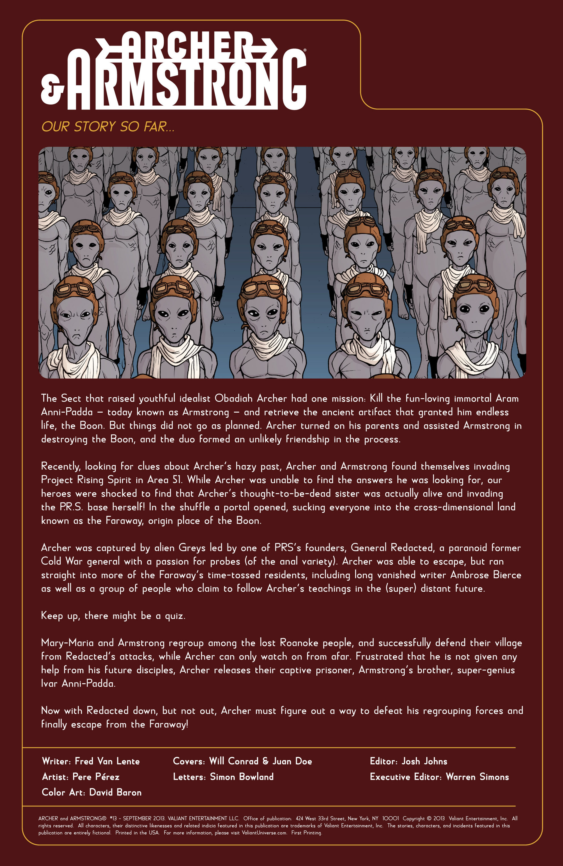 Read online Archer and Armstrong comic -  Issue #13 - 2