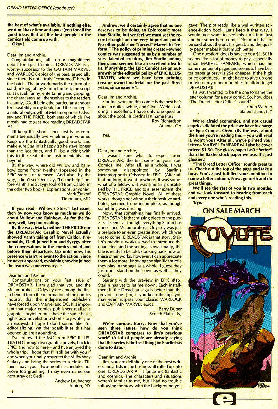 Read online Dreadstar comic -  Issue #3 - 34
