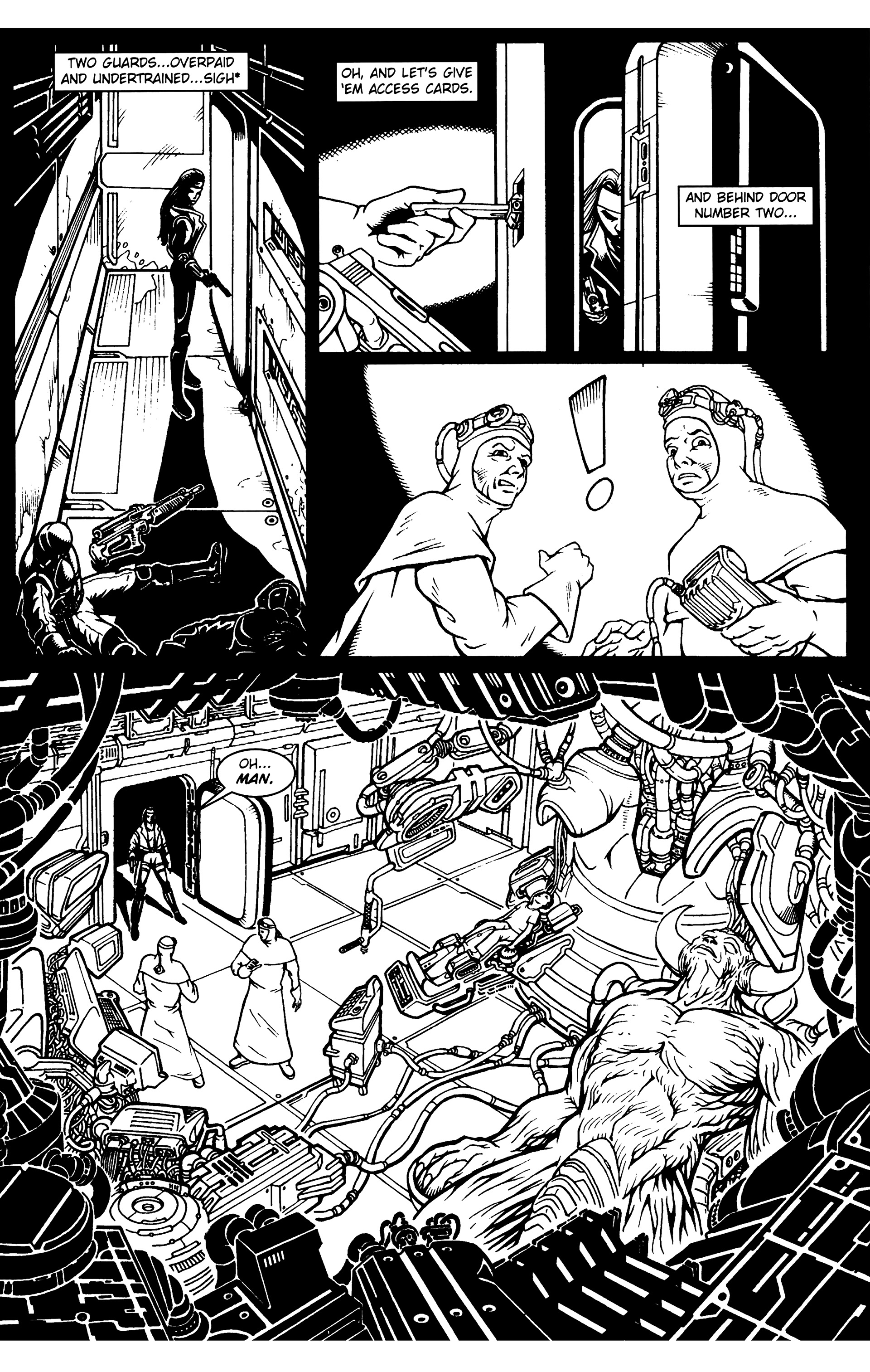 Read online Warrior Nun: Black & White comic -  Issue #18 - 20