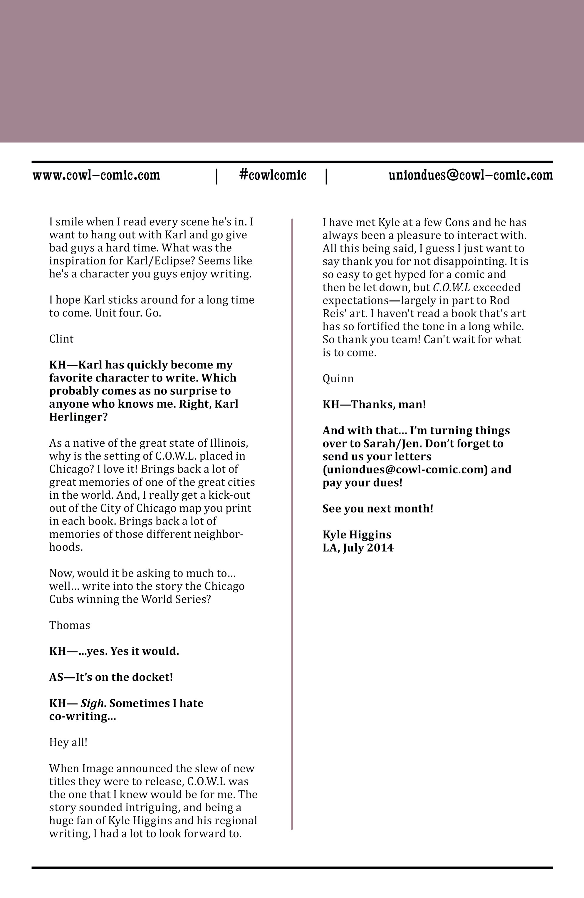 Read online C.O.W.L. comic -  Issue #3 - 26