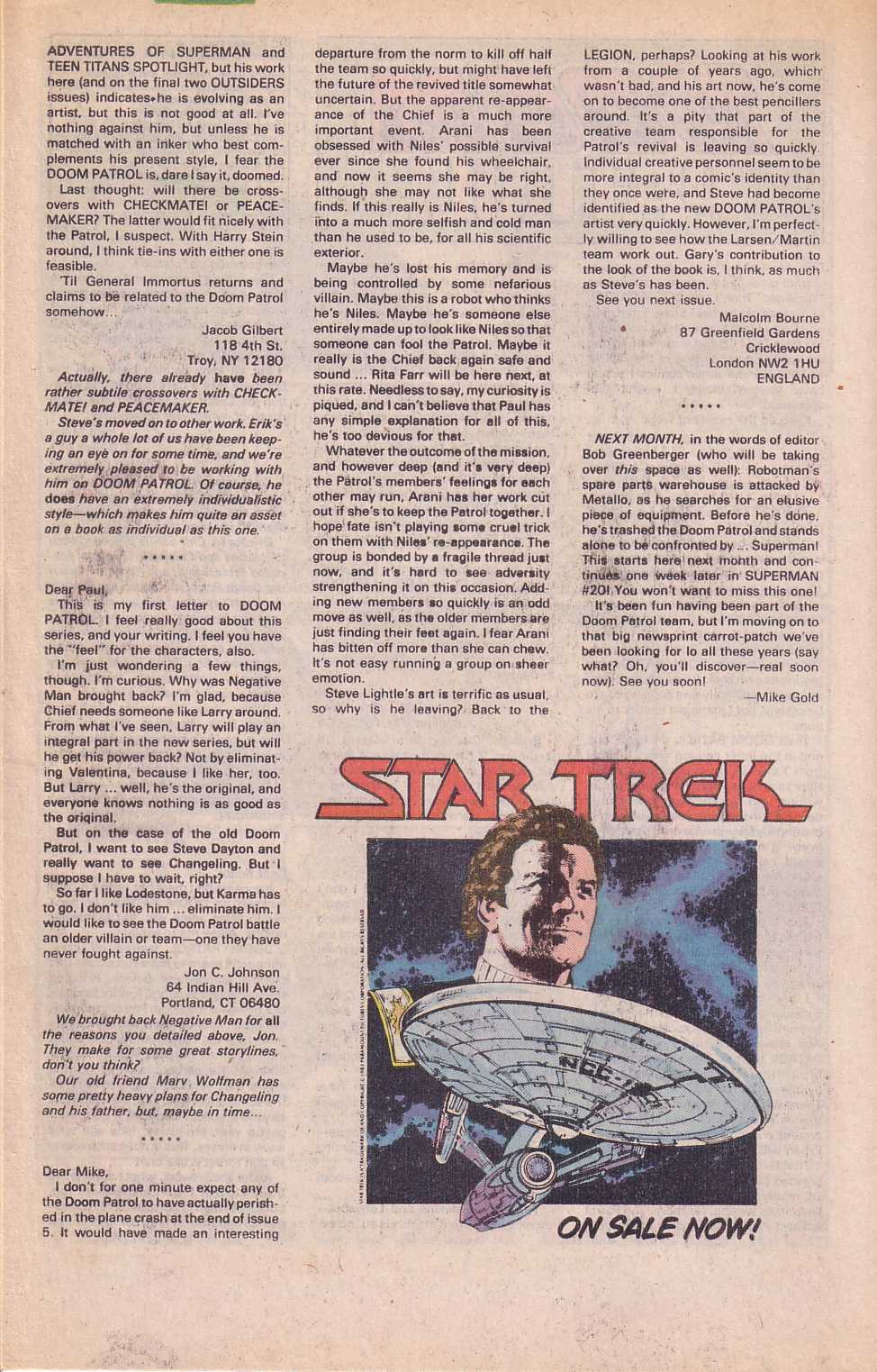 Read online Doom Patrol (1987) comic -  Issue #9 - 27