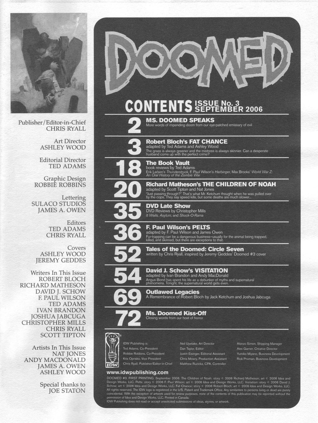 Read online Doomed (2005) comic -  Issue #3 - 3