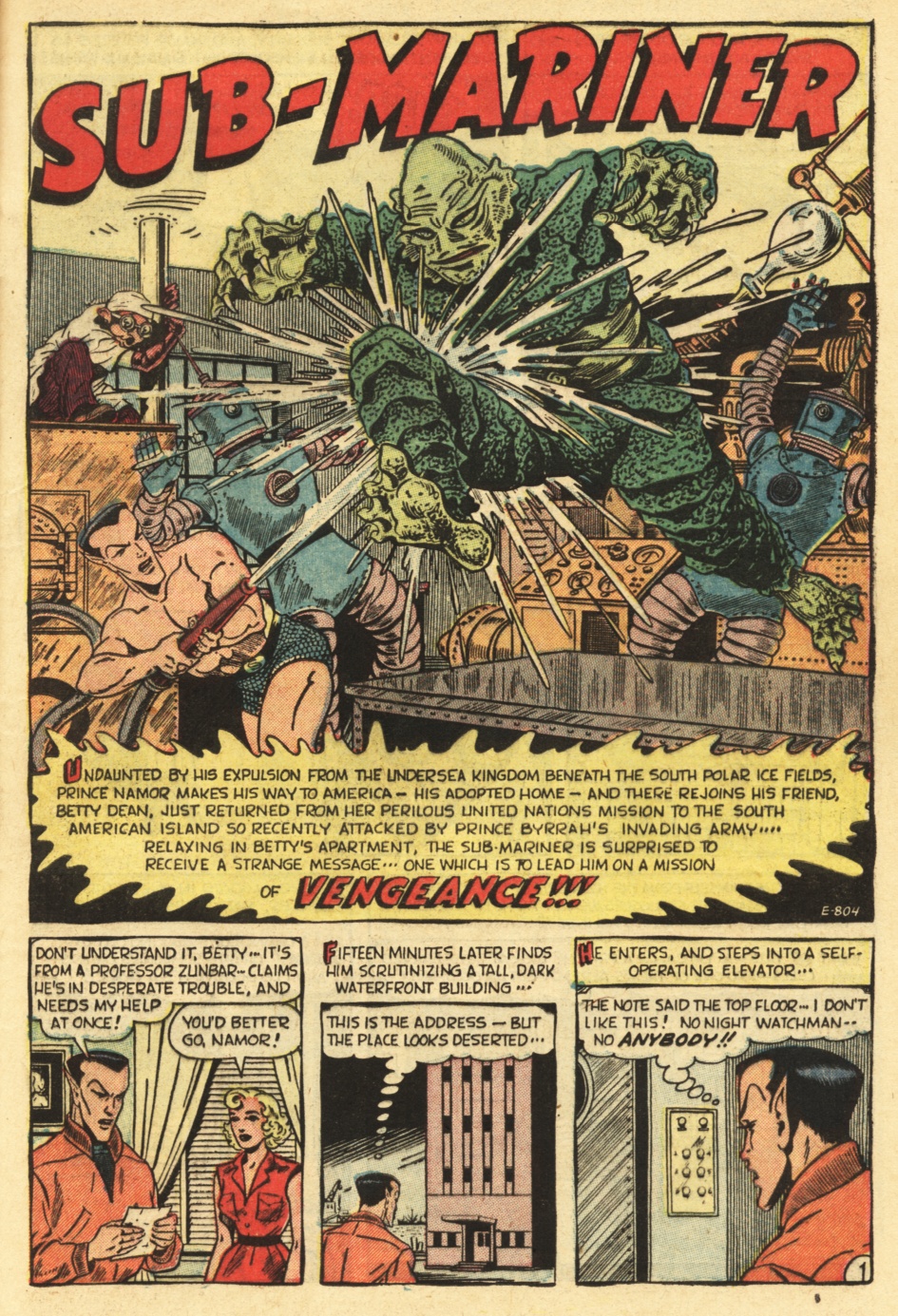 Read online Sub-Mariner Comics comic -  Issue #35 - 25