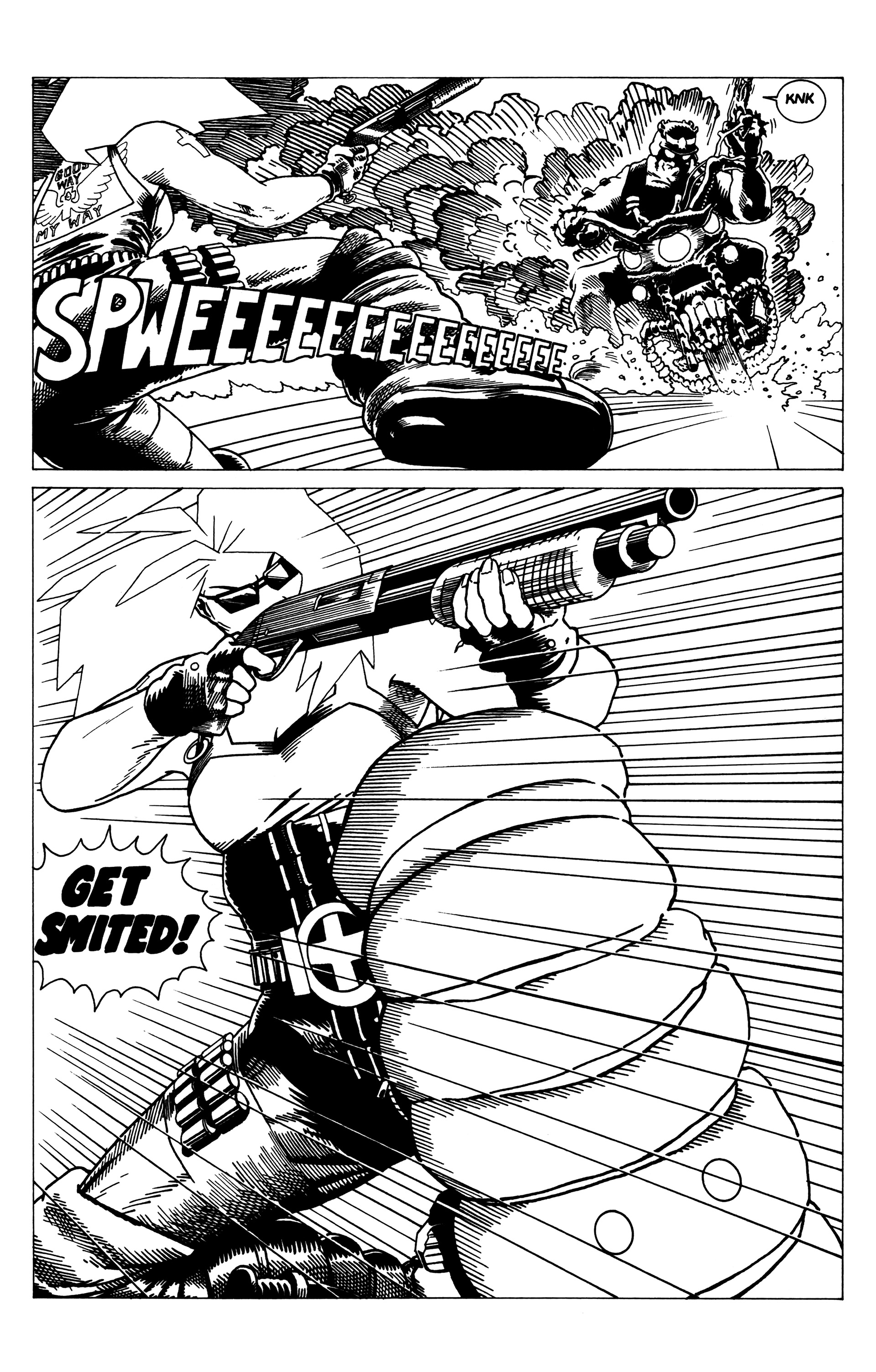 Read online Warrior Nun: Black & White comic -  Issue #19 - 11