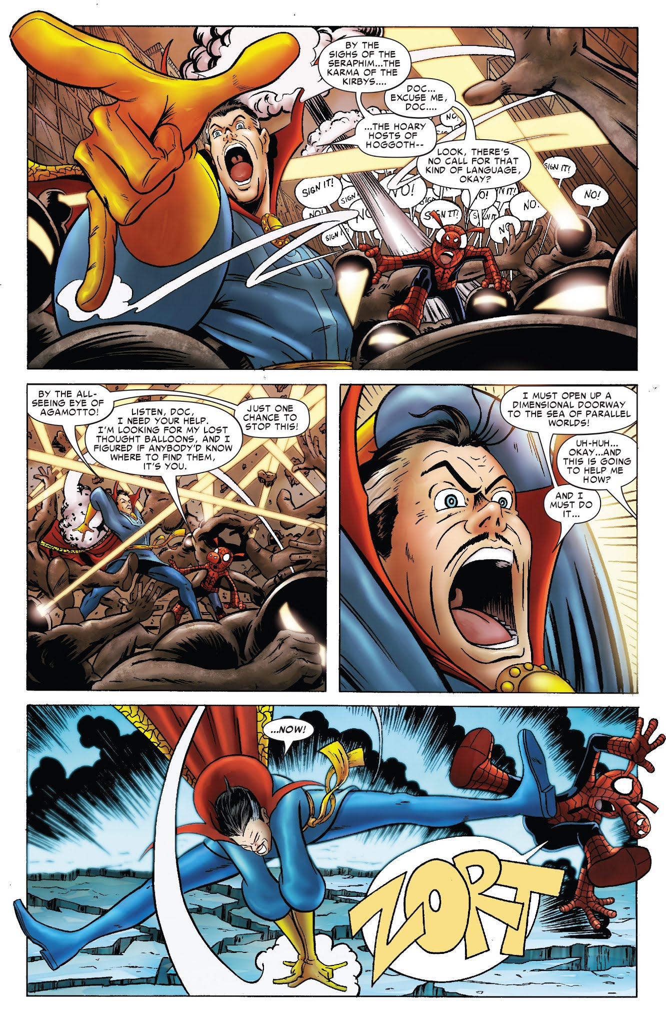 Read online Ultimate Civil War: Spider-Ham comic -  Issue # Full - 9