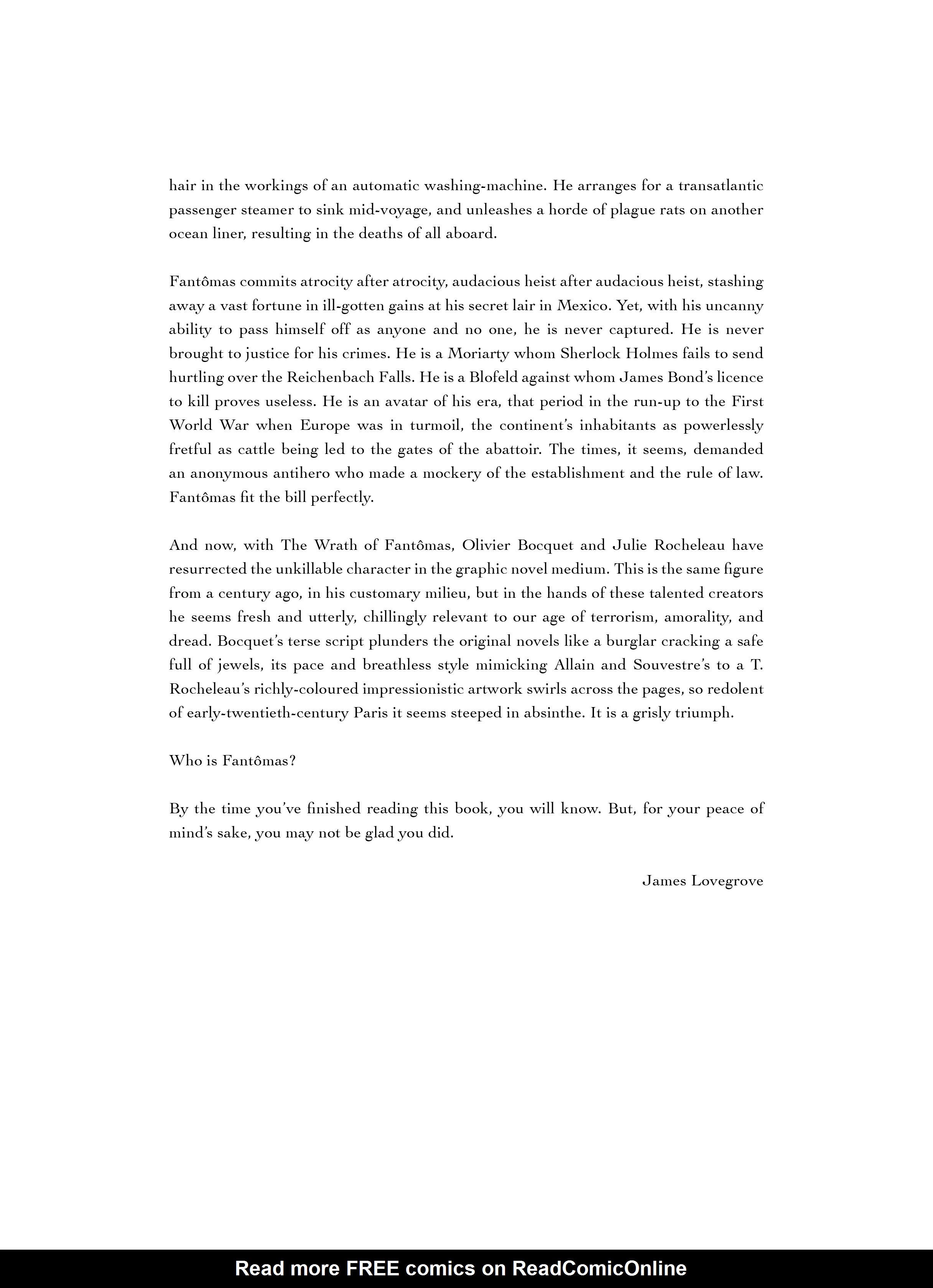 Read online The Wrath of Fantômas comic -  Issue # TPB (Part 1) - 6