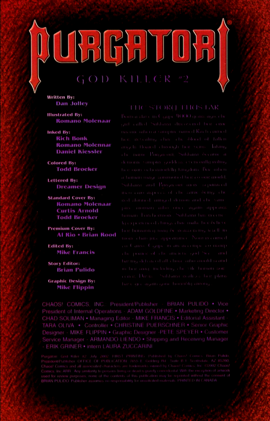 Read online Purgatori: God Killer comic -  Issue #2 - 2
