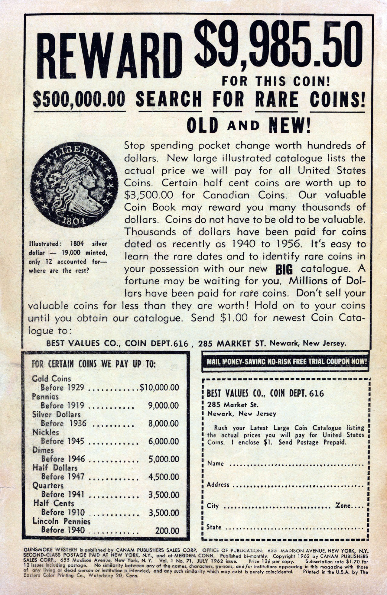 Read online Gunsmoke Western comic -  Issue #71 - 2