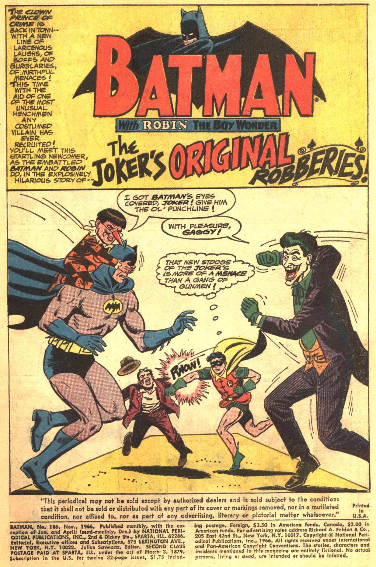 Read online Batman (1940) comic -  Issue #186 - 2