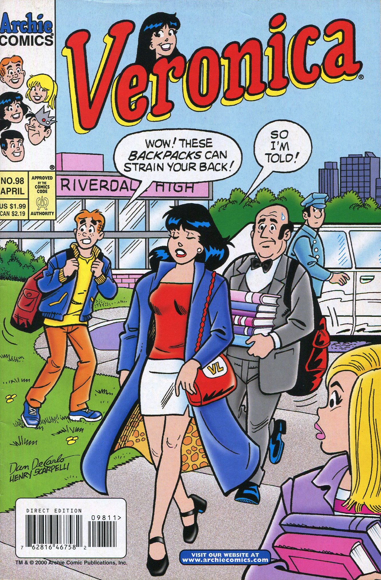 Read online Veronica comic -  Issue #98 - 1