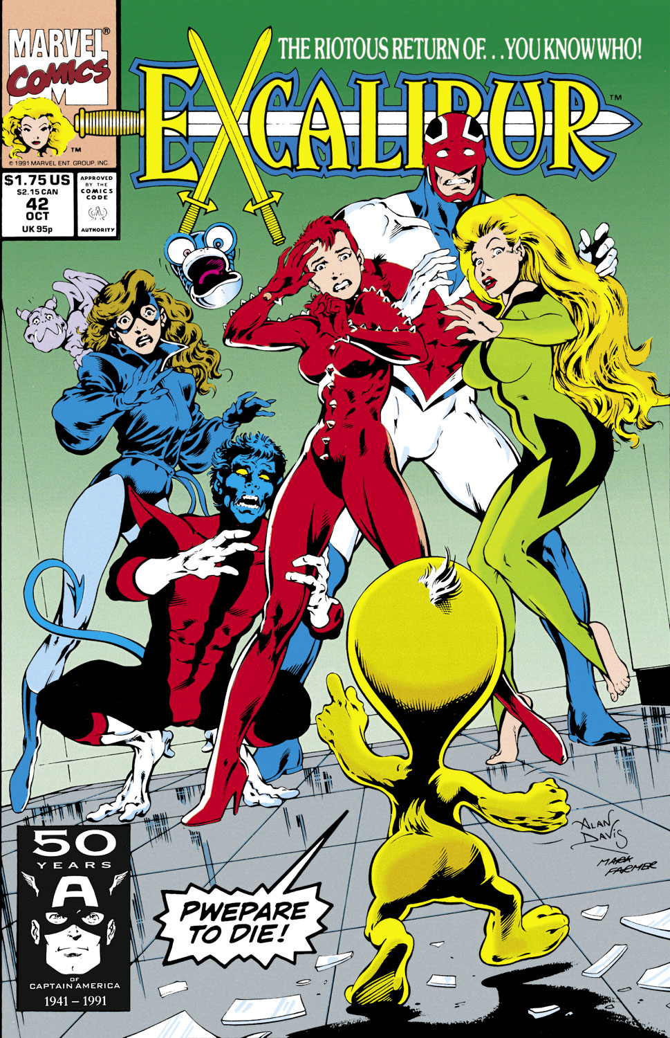 Read online Excalibur (1988) comic -  Issue #42 - 1