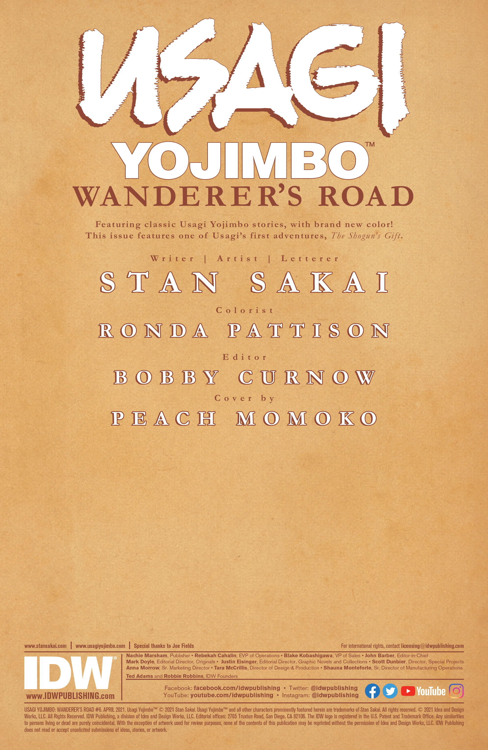 Read online Usagi Yojimbo: Wanderer’s Road comic -  Issue #6 - 2