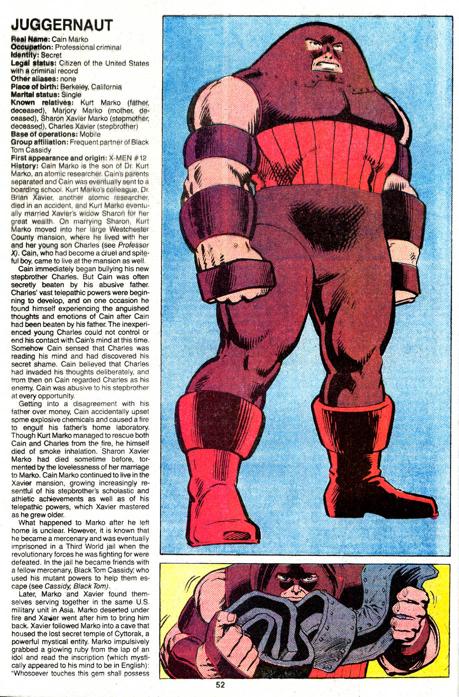 Read online The Official Handbook of the Marvel Universe Deluxe Edition comic -  Issue #6 - 54