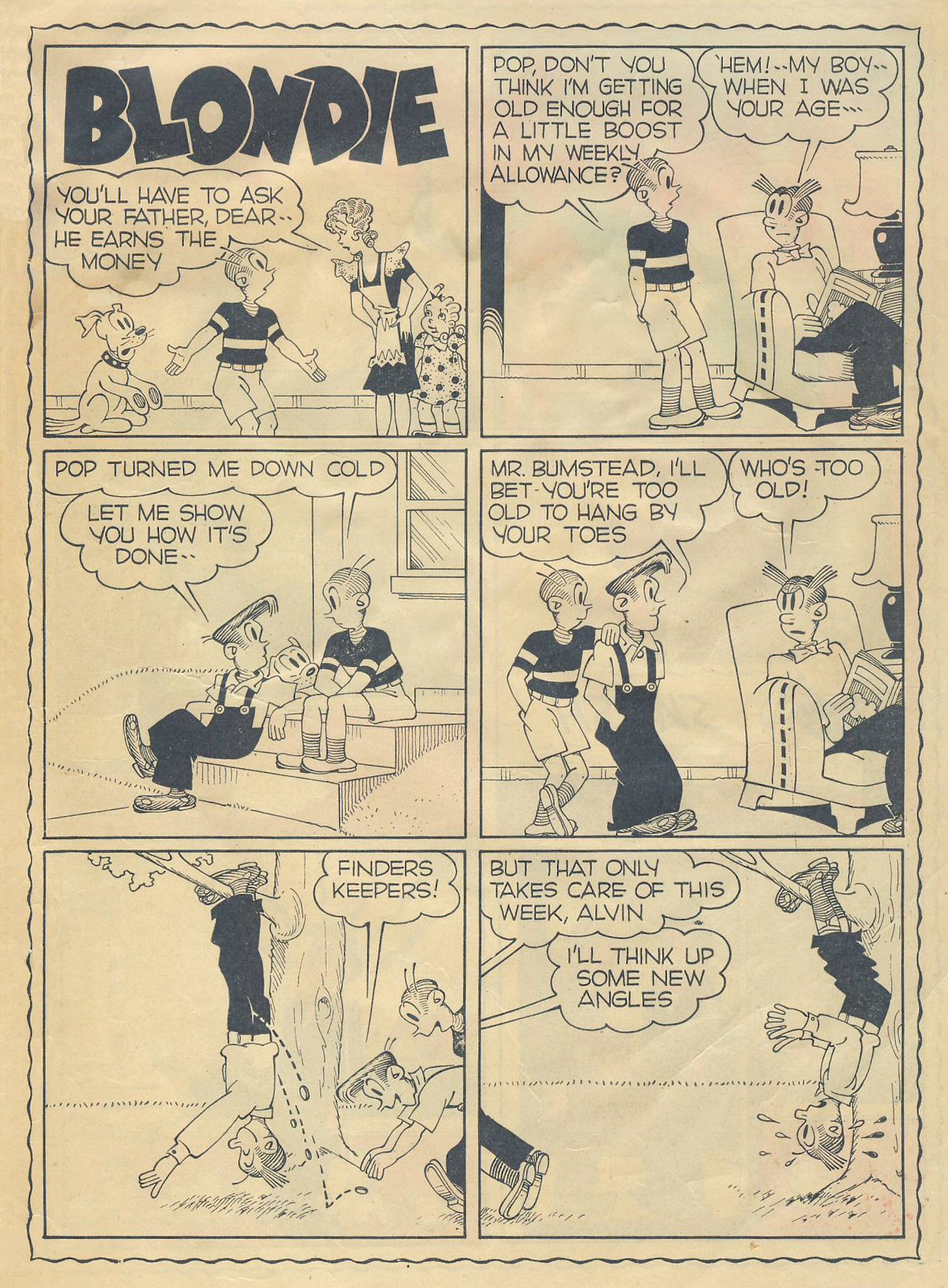 Read online Blondie Comics (1947) comic -  Issue #1 - 35