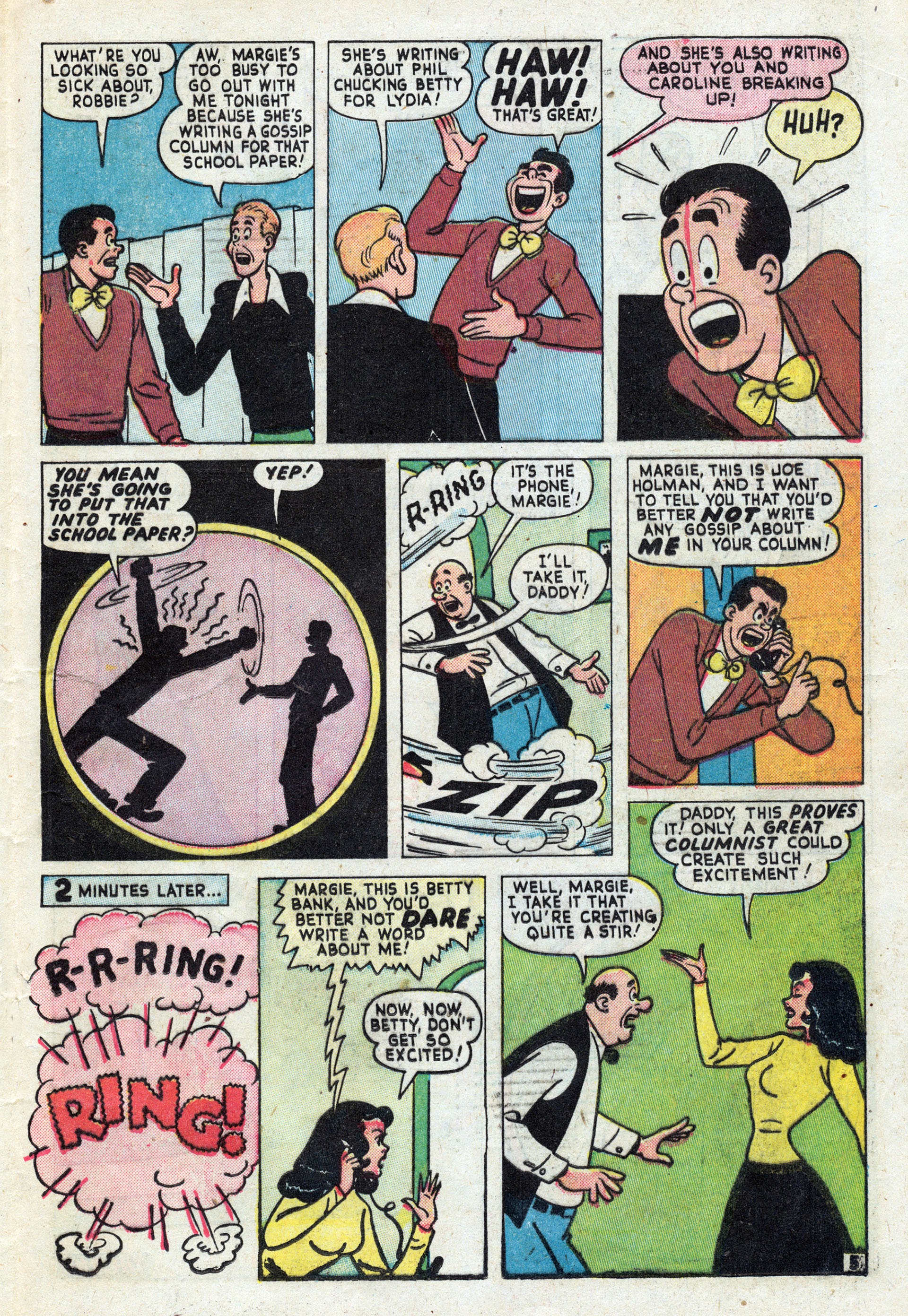 Read online Mitzi's Boy Friend comic -  Issue #7 - 21