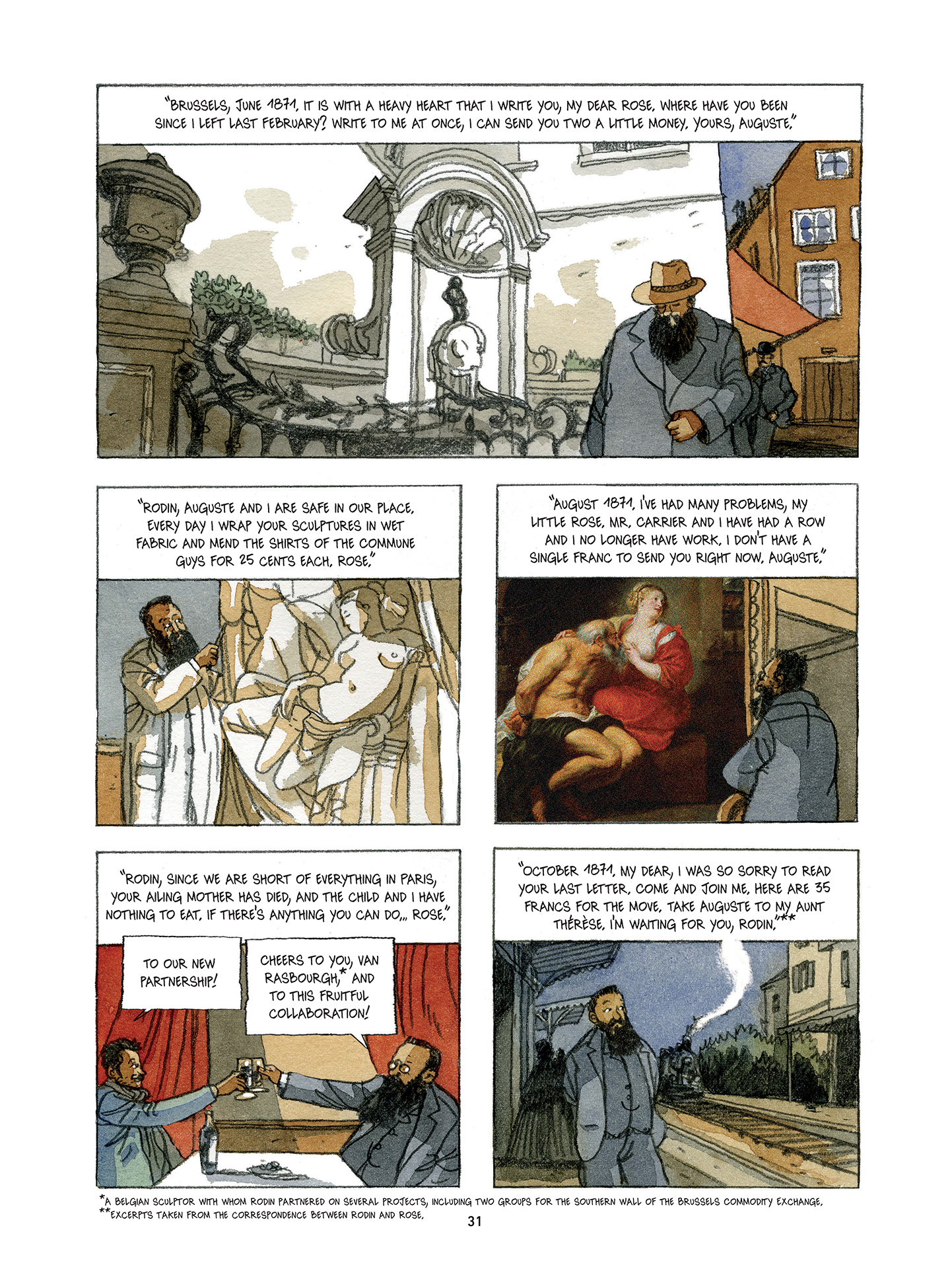 Read online Rodin: Fugit Amor, An Intimate Portrait comic -  Issue # TPB - 33