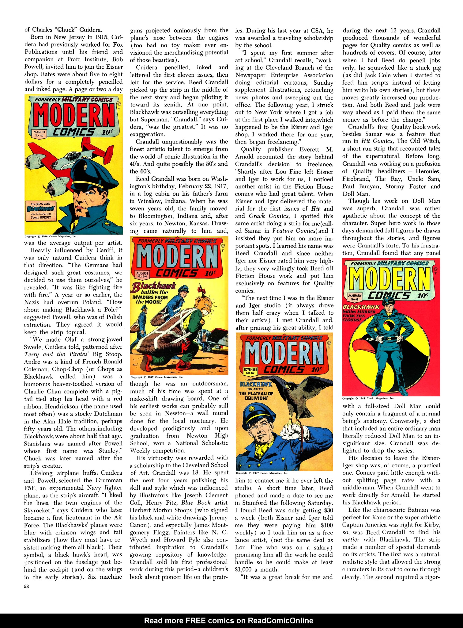 Read online The Steranko History of Comics comic -  Issue # TPB 2 - 57