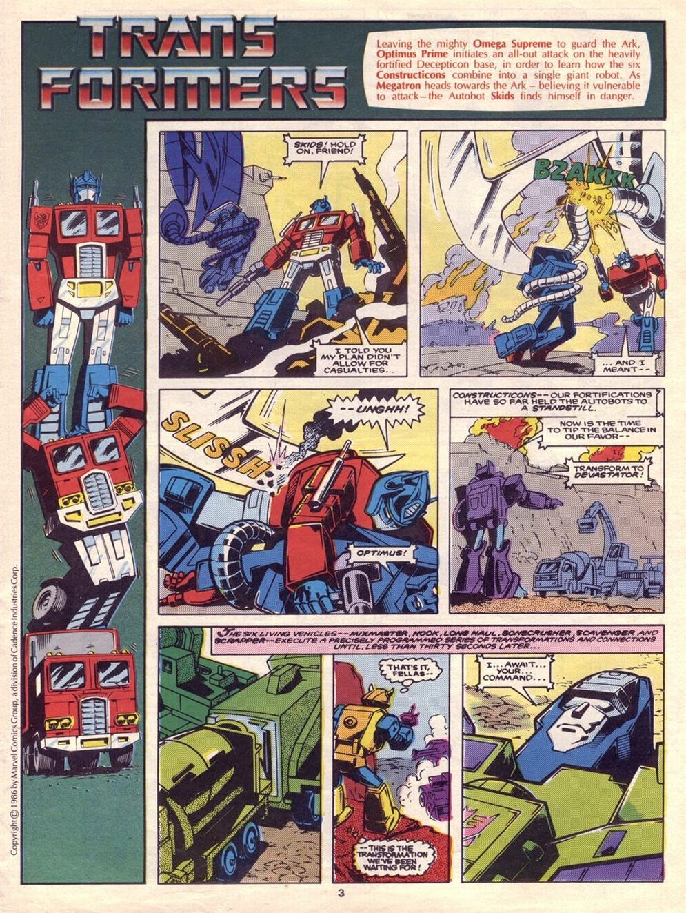 Read online The Transformers (UK) comic -  Issue #71 - 2