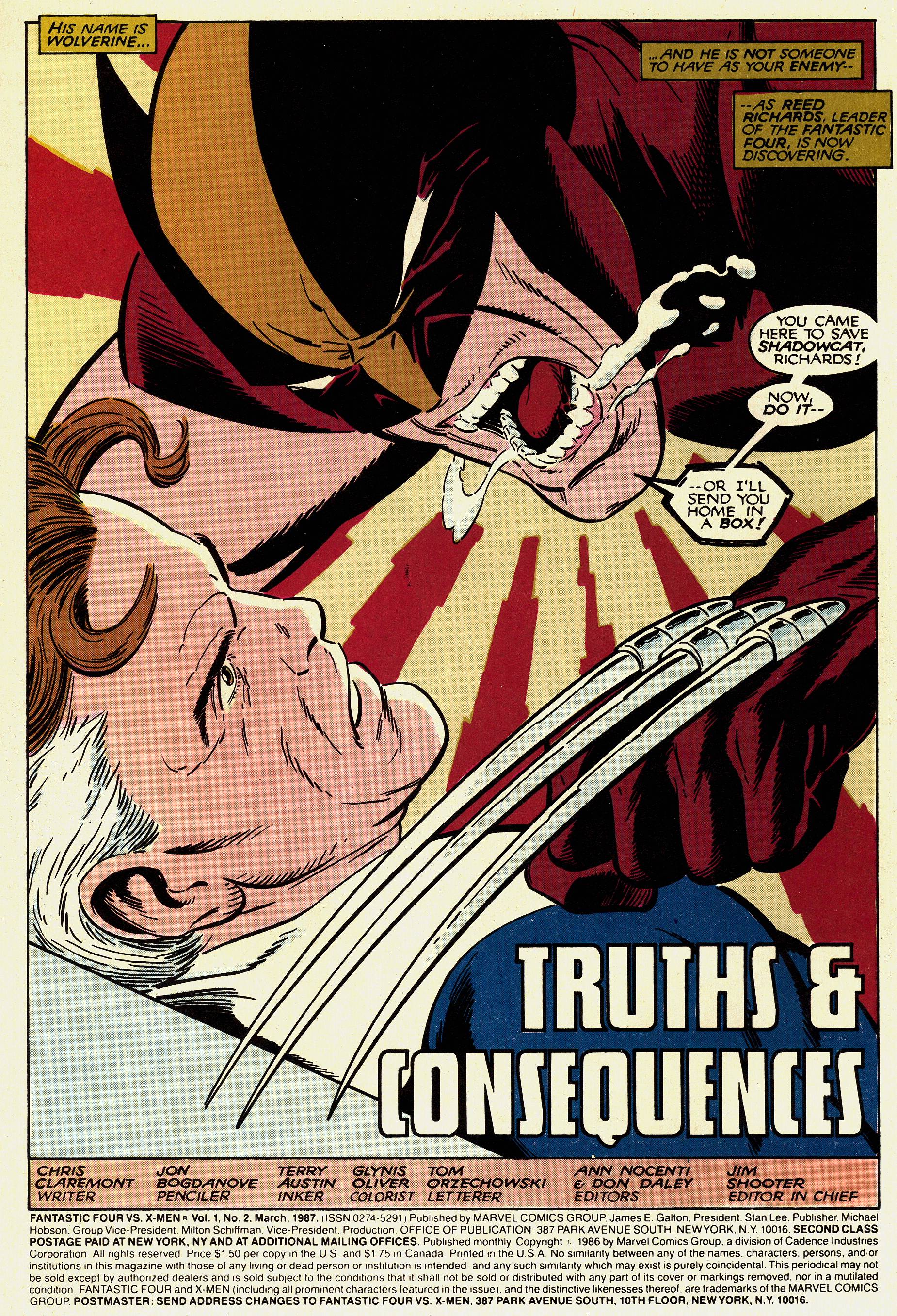Read online Fantastic Four vs. X-Men comic -  Issue #2 - 2