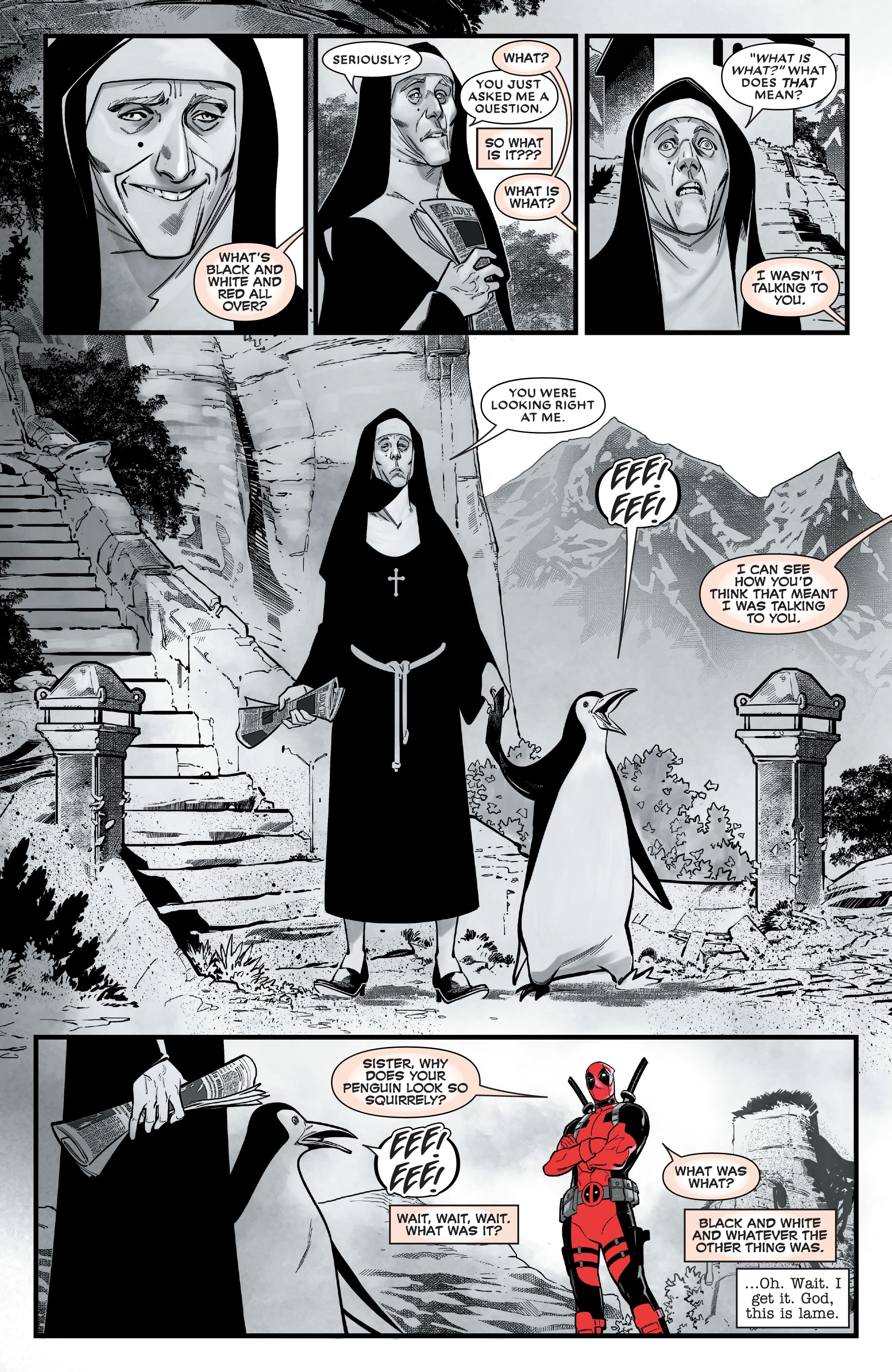Read online Deadpool: Black, White & Blood comic -  Issue #3 - 3