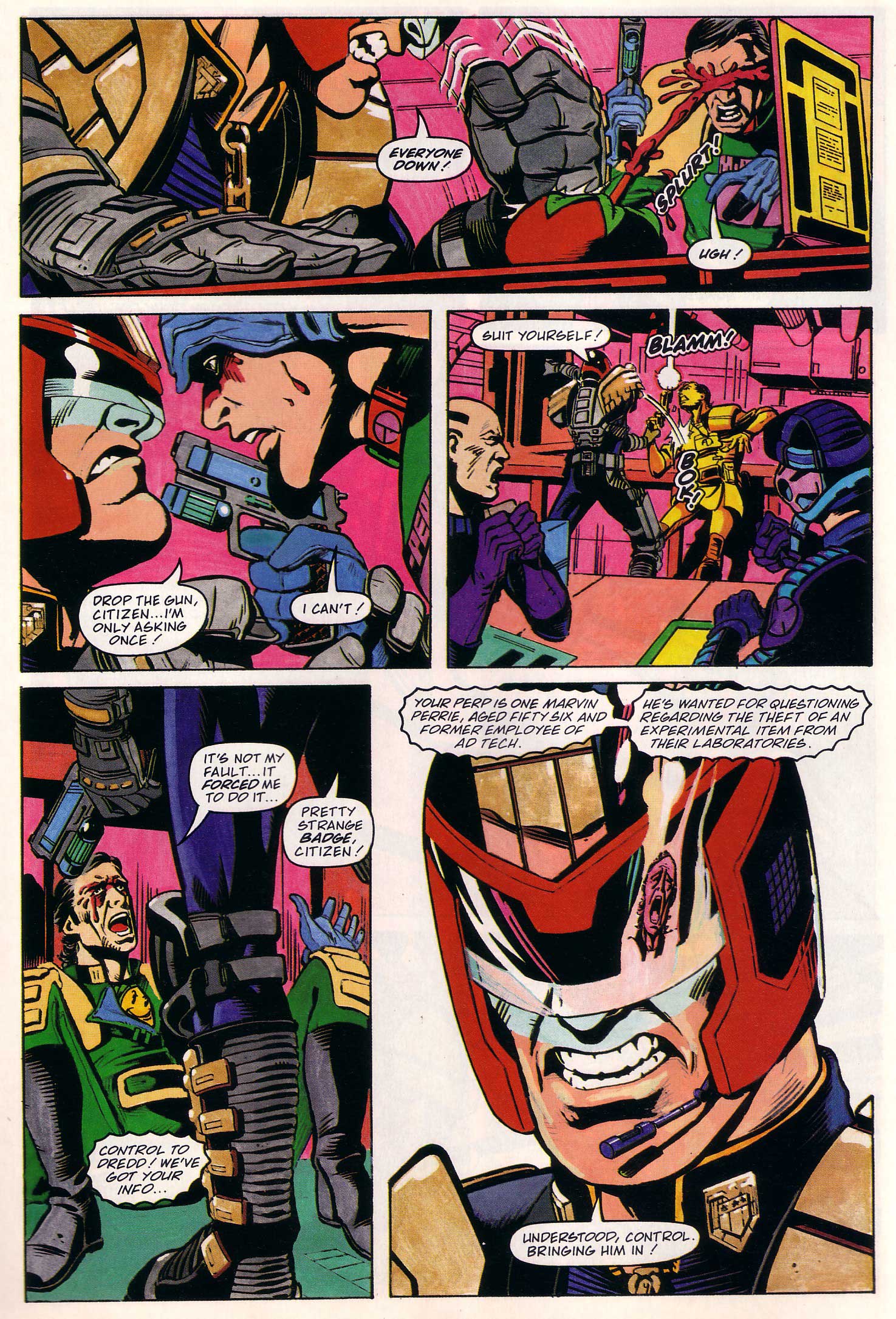 Read online Judge Dredd Lawman of the Future comic -  Issue #15 - 7