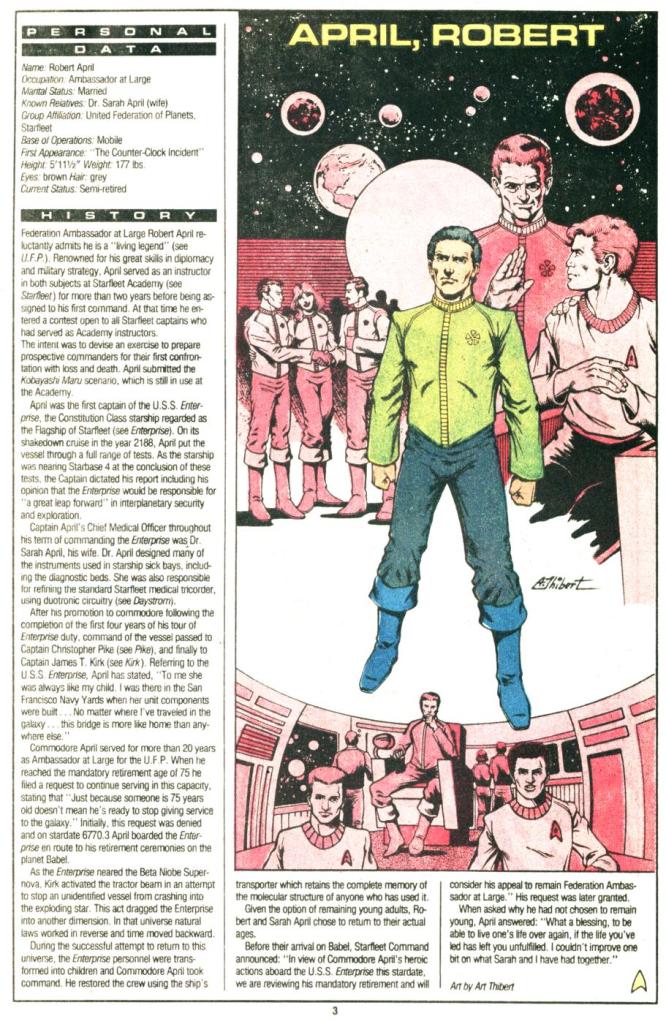 Read online Who's Who in Star Trek comic -  Issue #1 - 5