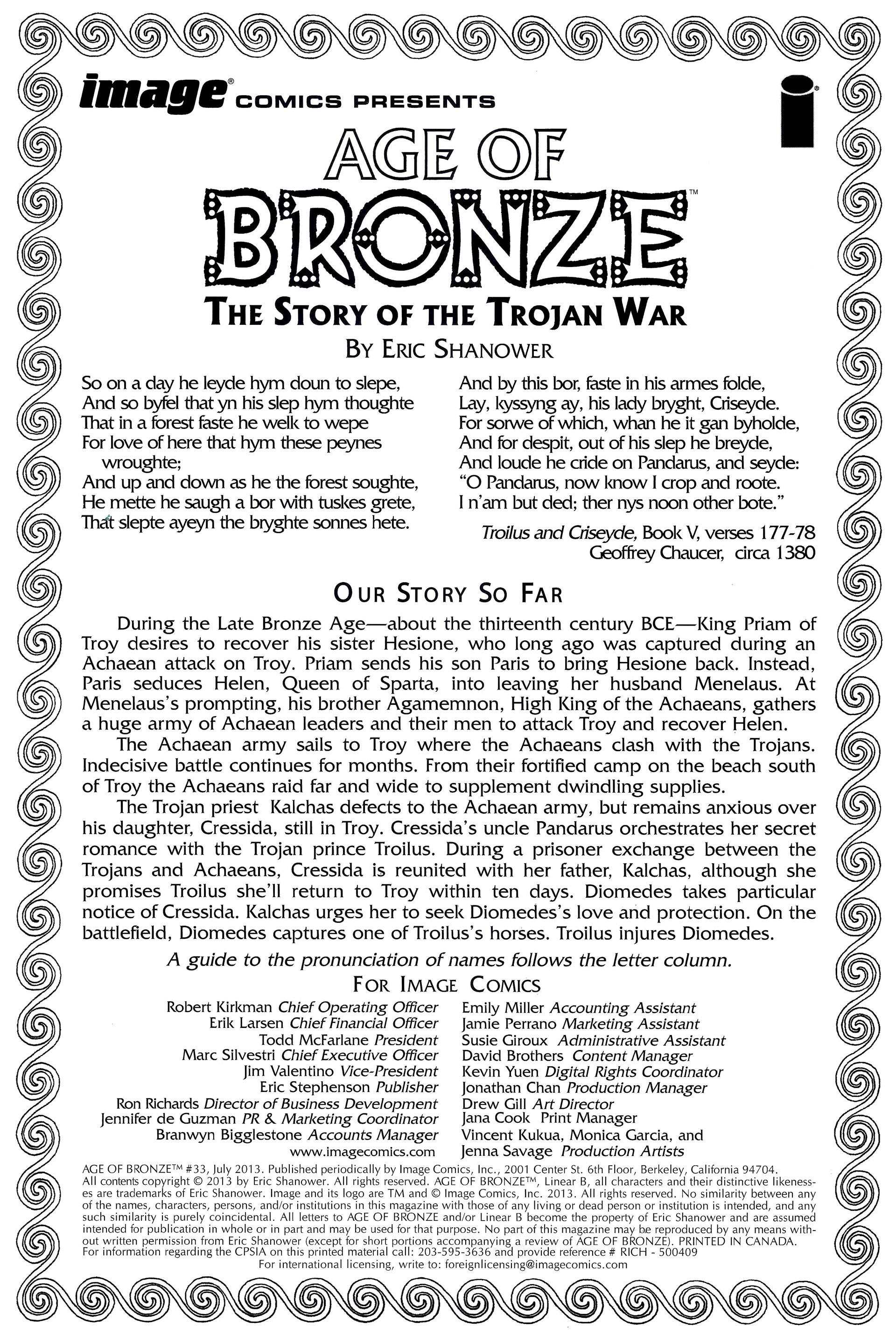 Read online Age of Bronze comic -  Issue #33 - 2