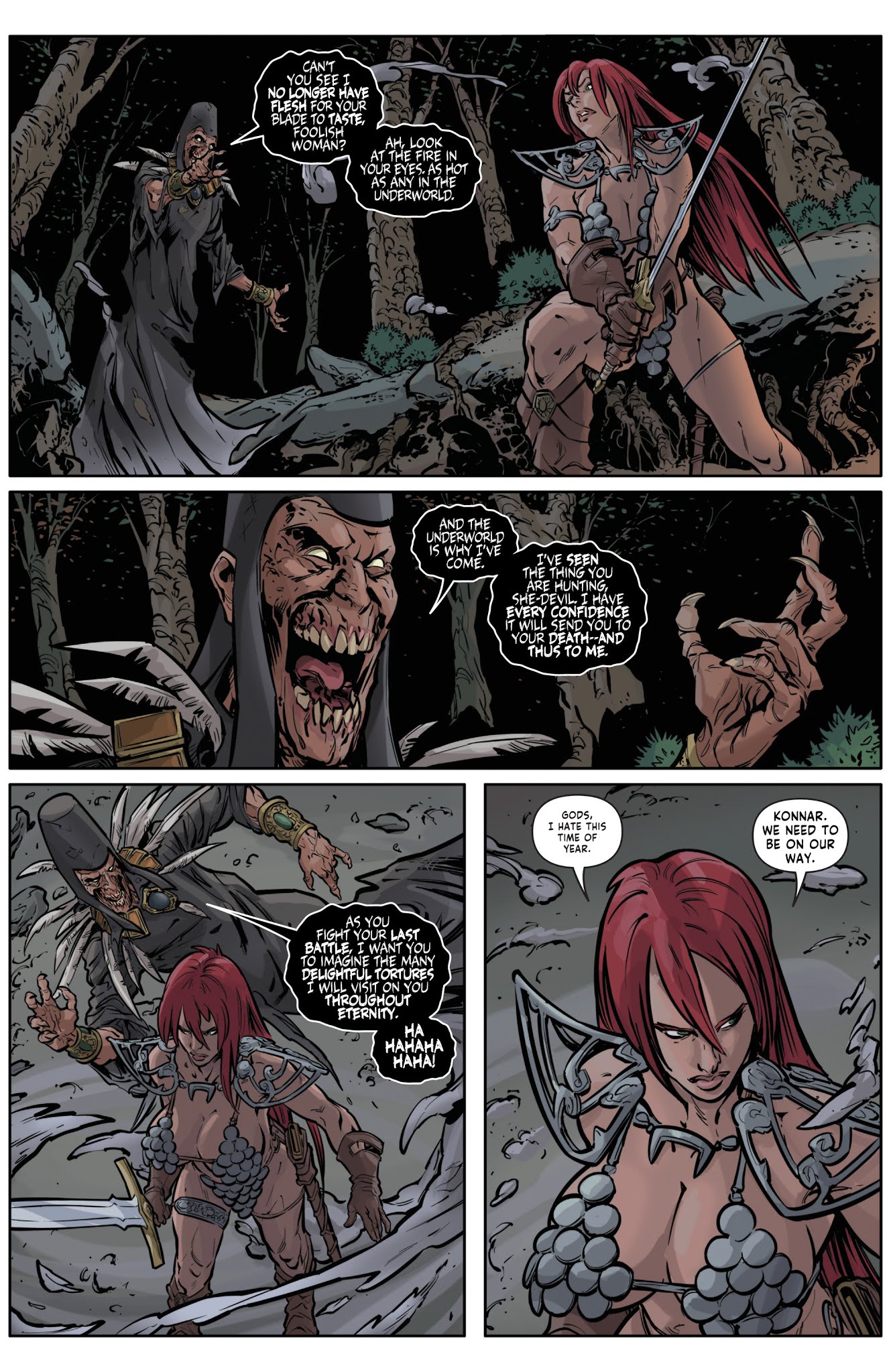 Read online Red Sonja: Halloween Special comic -  Issue # Full - 14