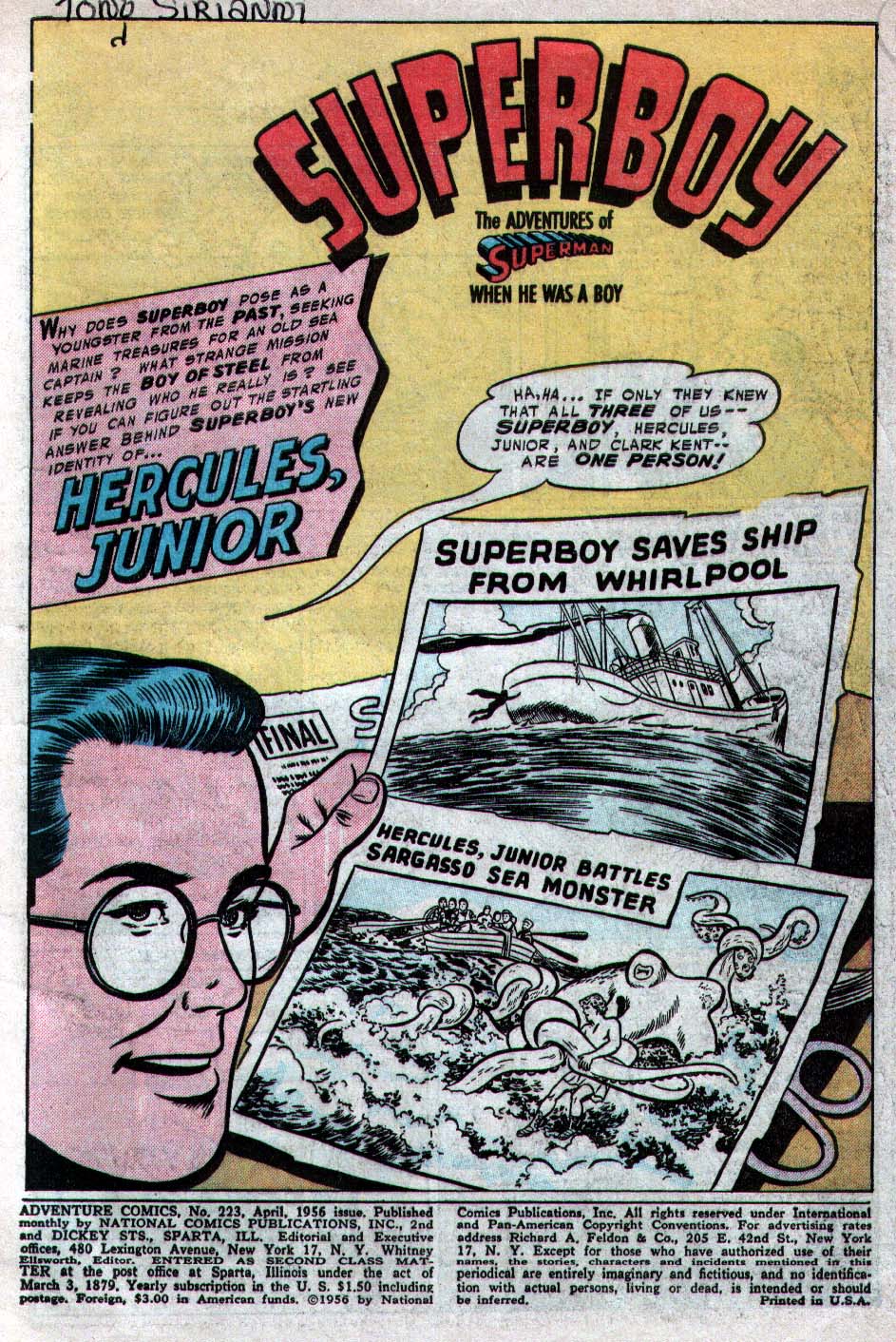 Adventure Comics (1938) issue 223 - Page 3