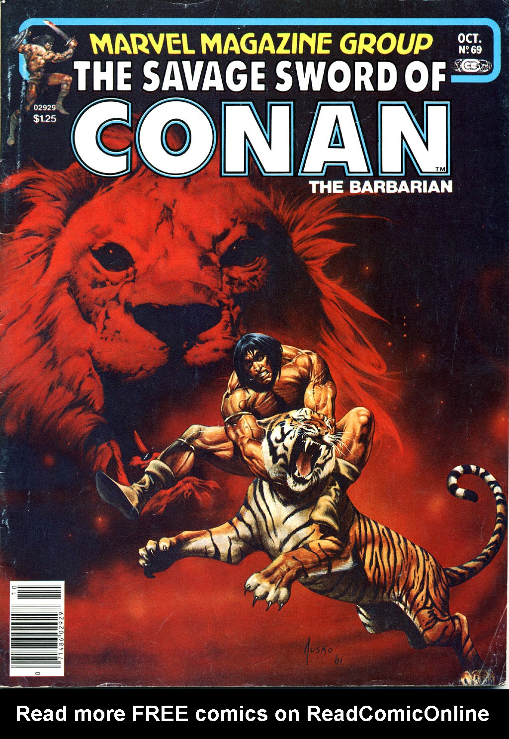 Read online The Savage Sword Of Conan comic -  Issue #69 - 1