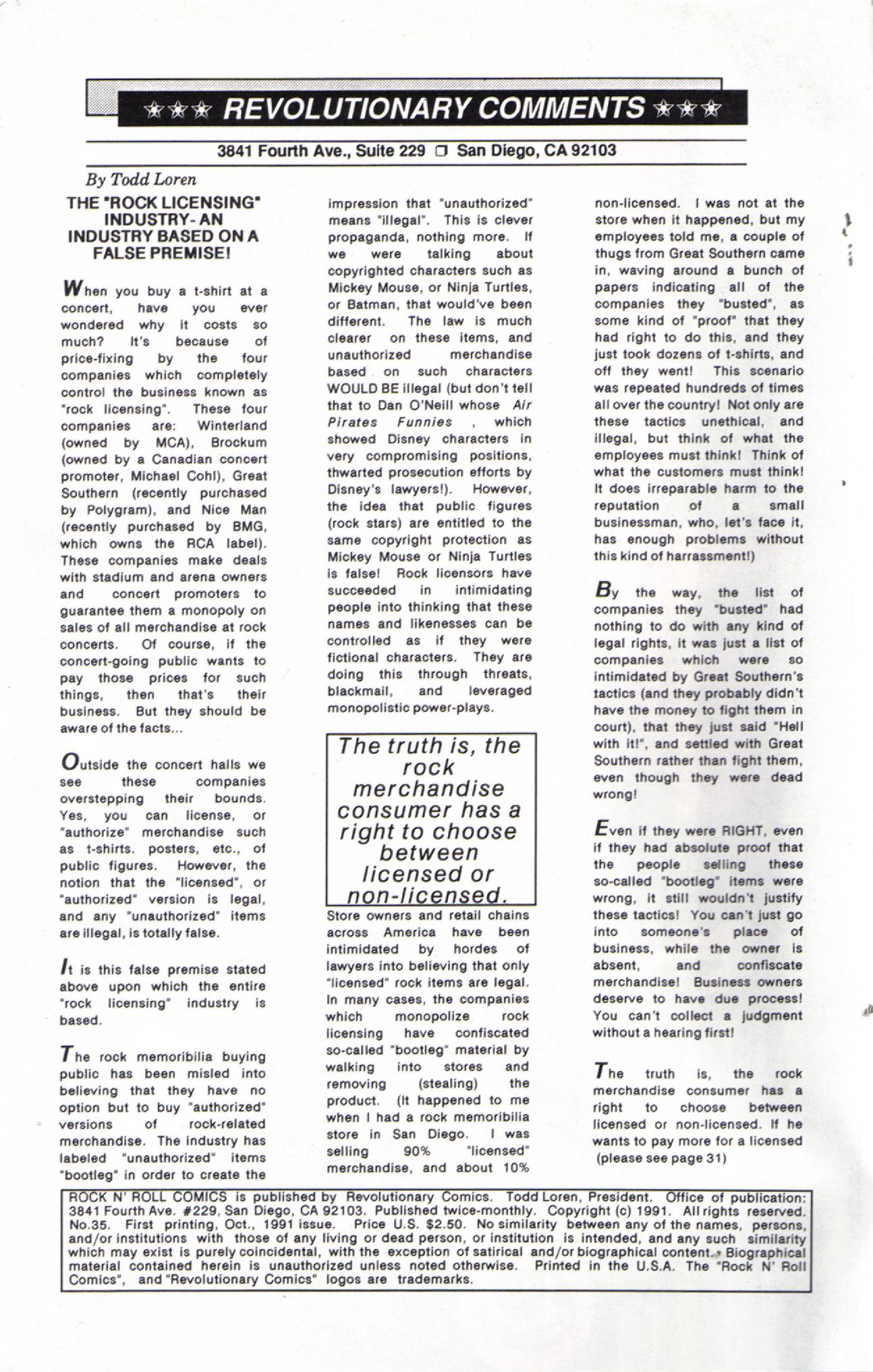 Read online Rock N' Roll Comics comic -  Issue #35 - 2